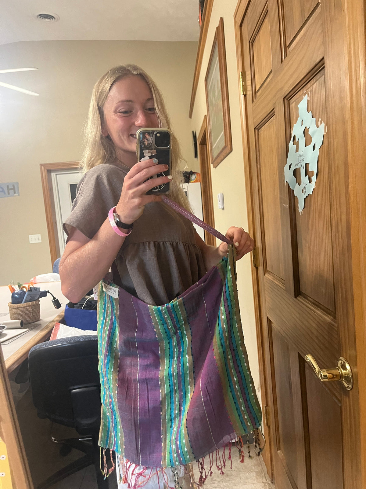 Multicolor Scarf Shoulder Bag