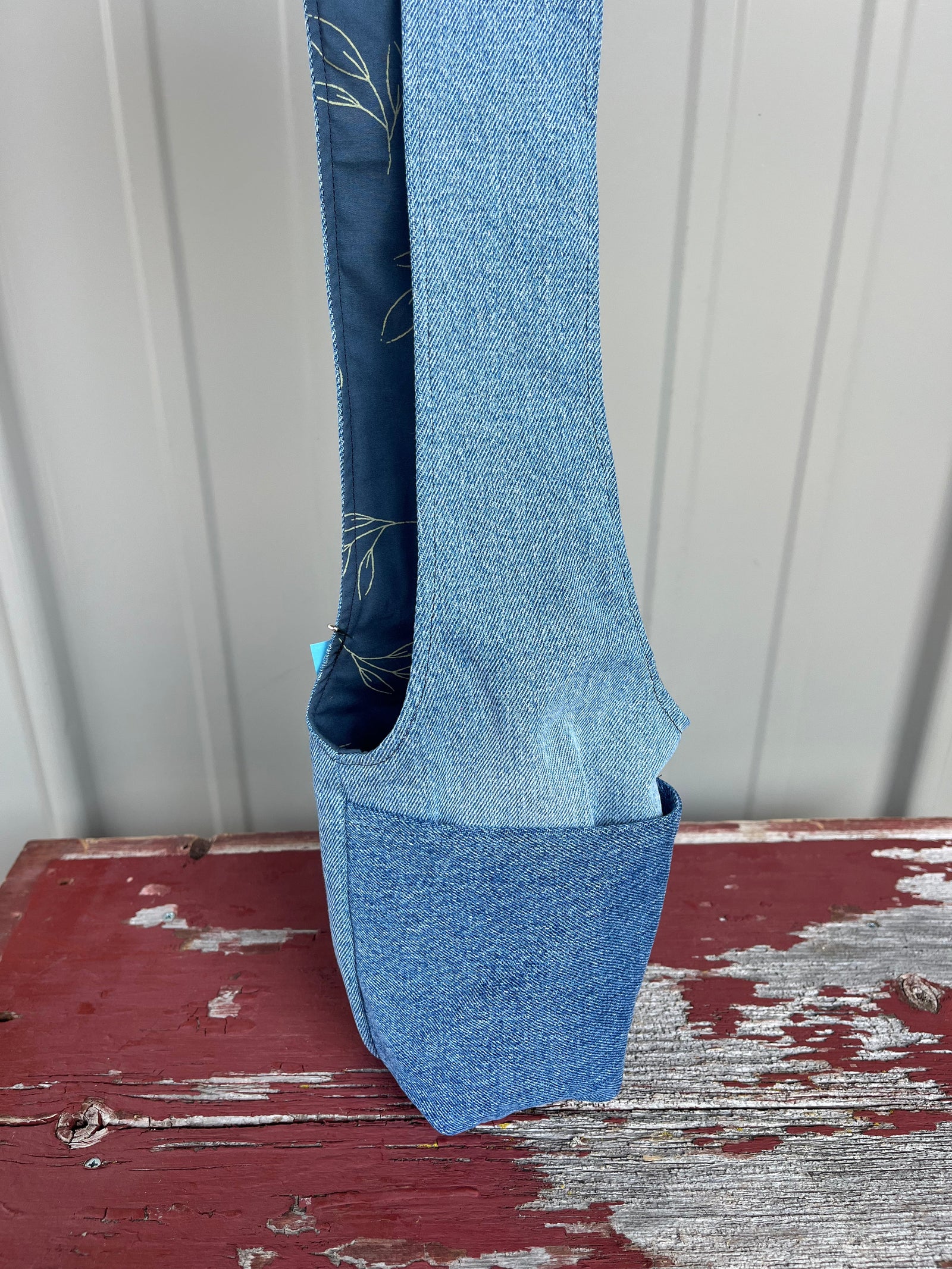 Denim Bottle Holder Bag/Carrier
