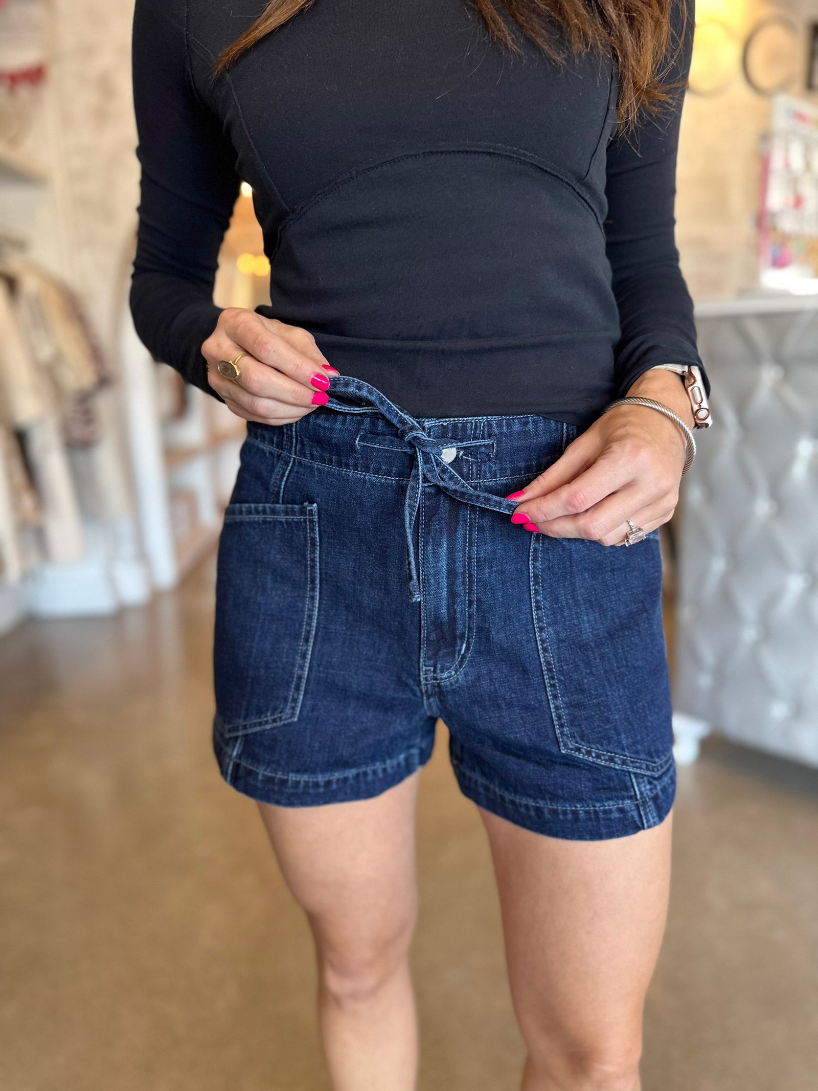 Daze Catalina Drawstring Short-- Blue Mood