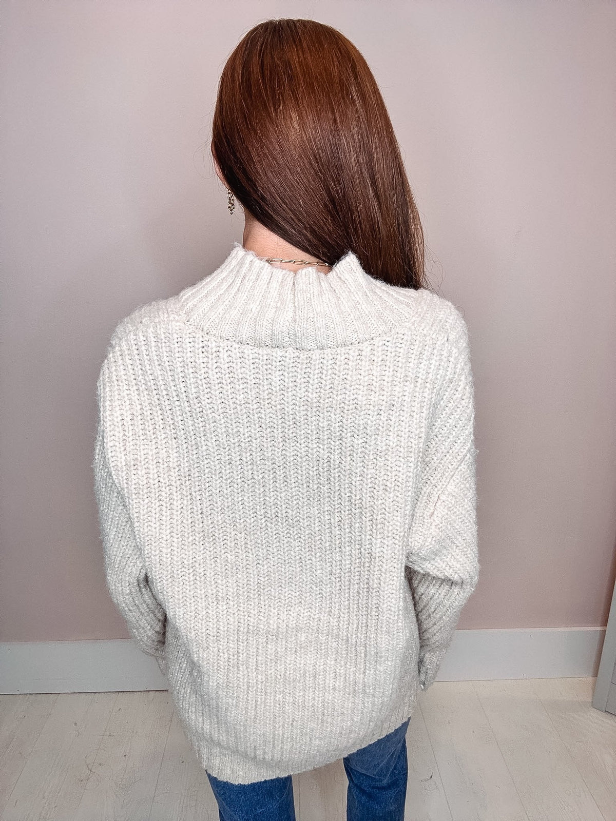 The Dusk Oversized V Neck Sweater