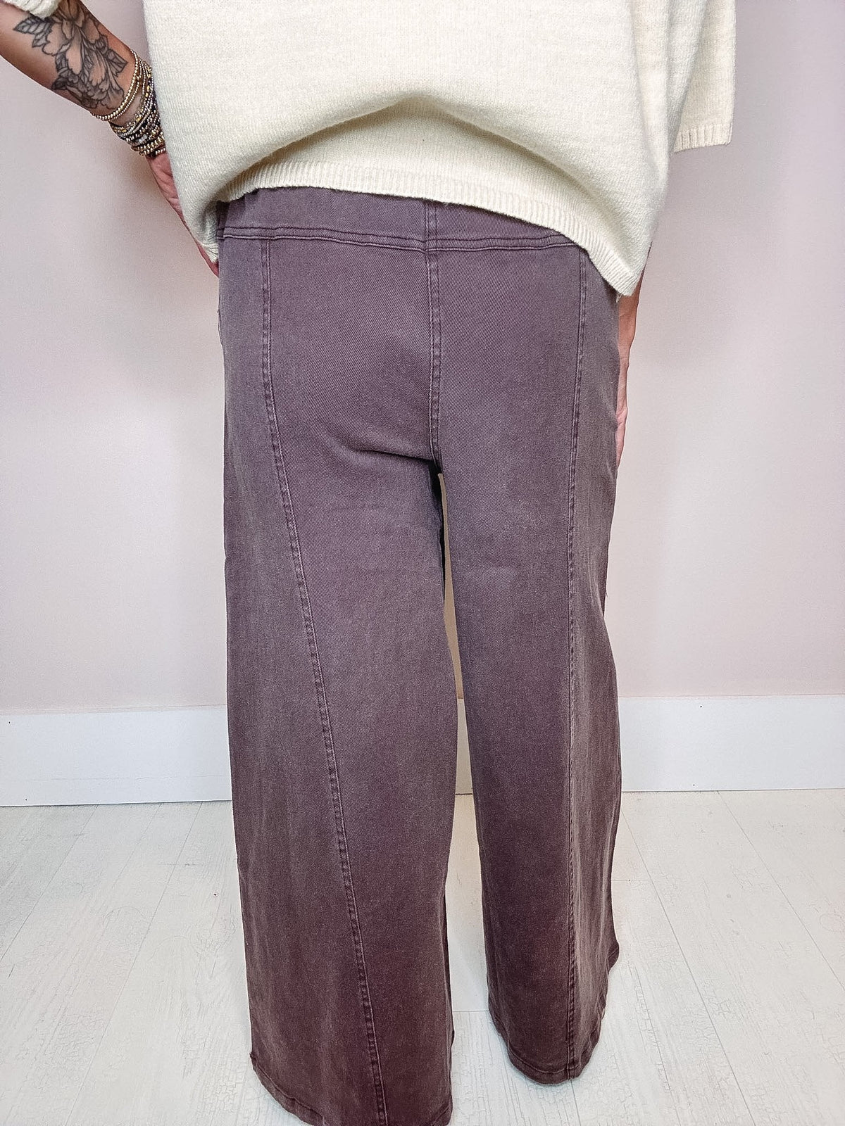 Espresso Bean Wide Leg Pants