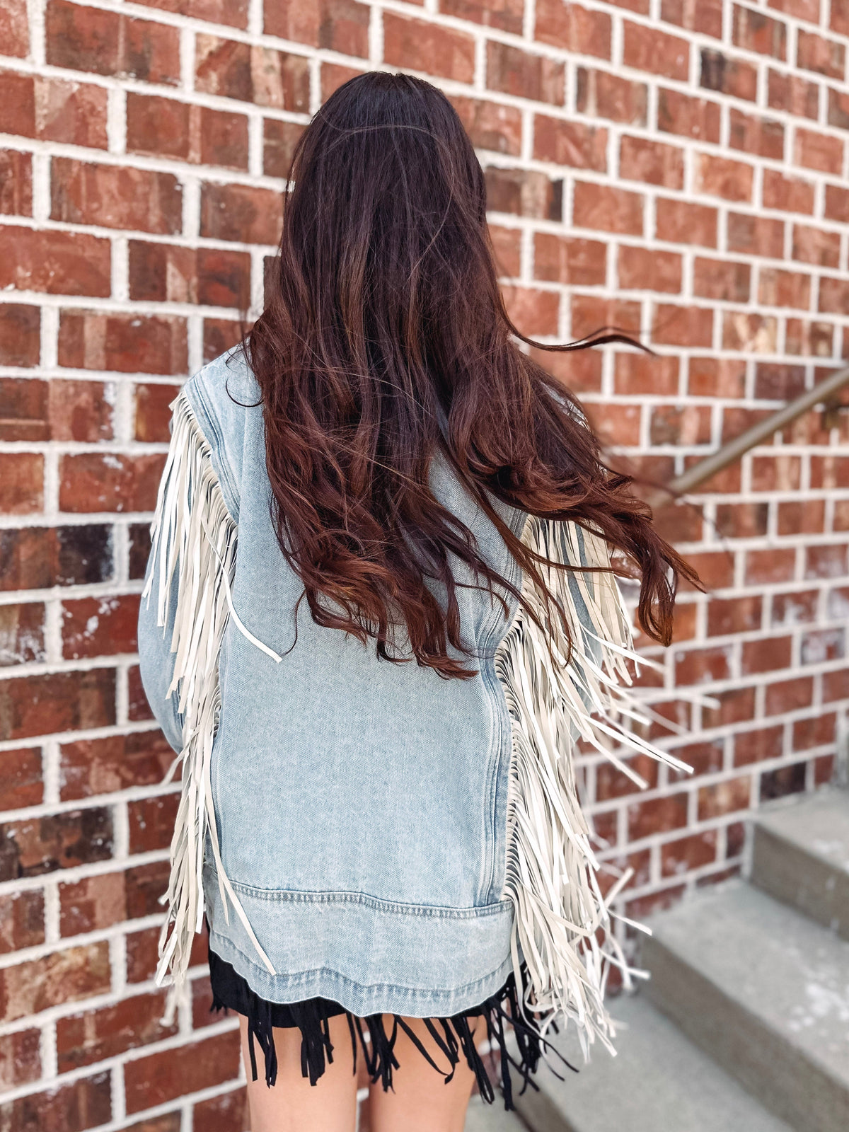 Tootsie's Fringed Denim Jacket
