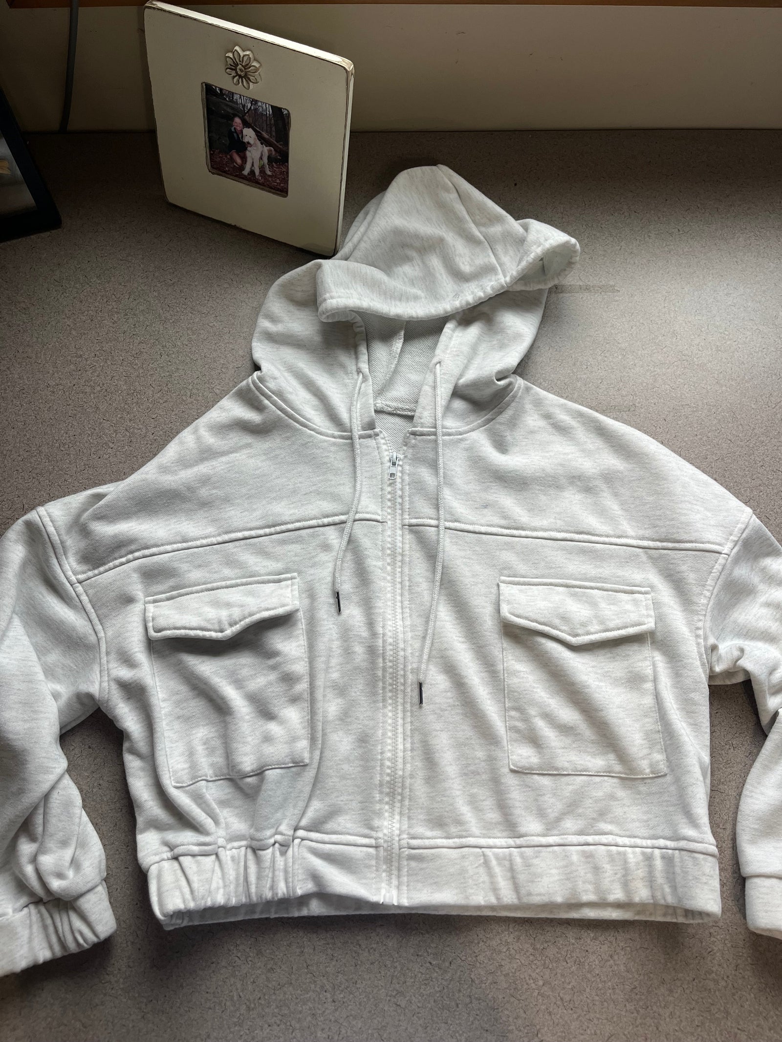 USA Patchwork Zip Up Jacket