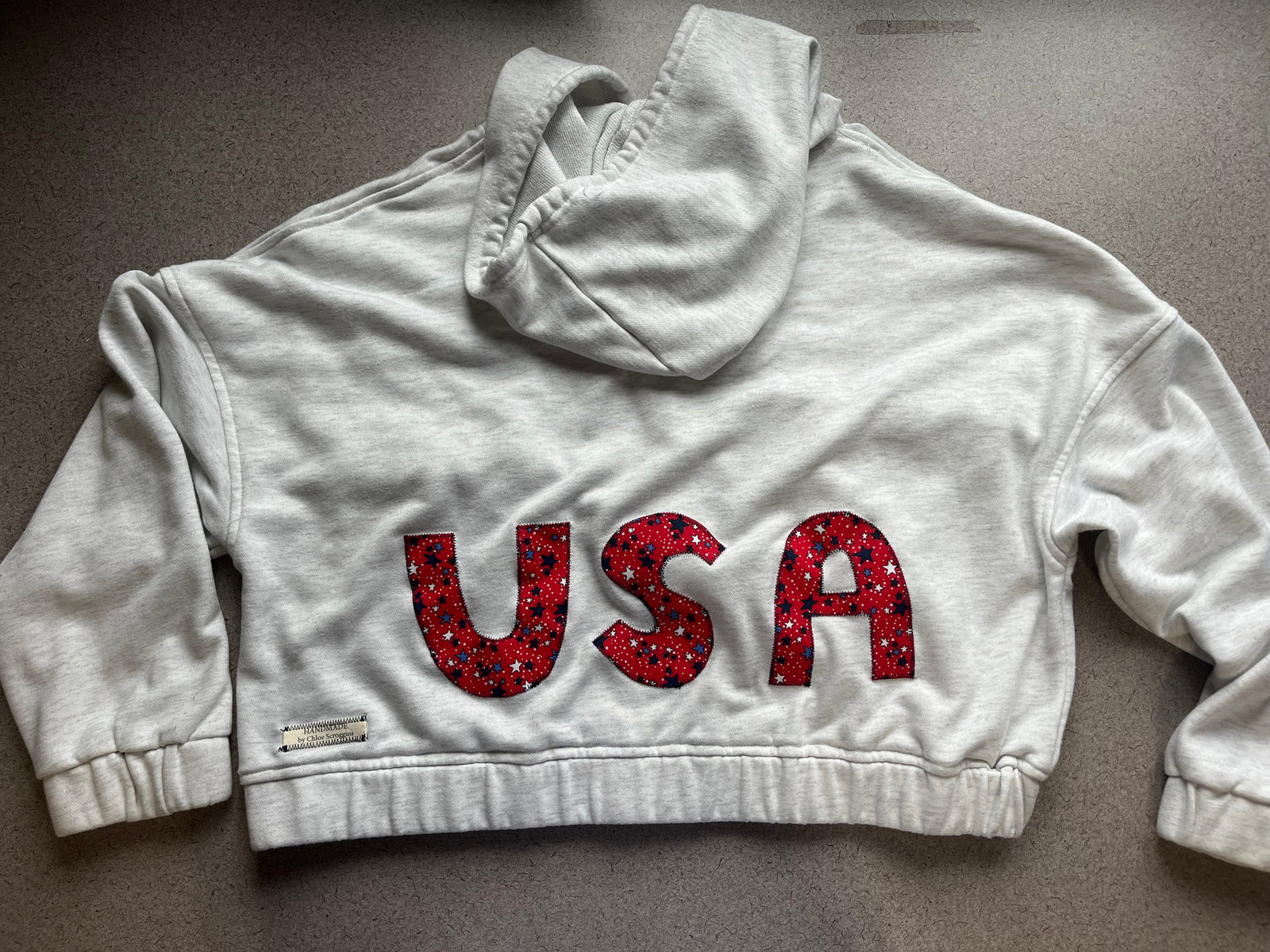 USA Patchwork Zip Up Jacket