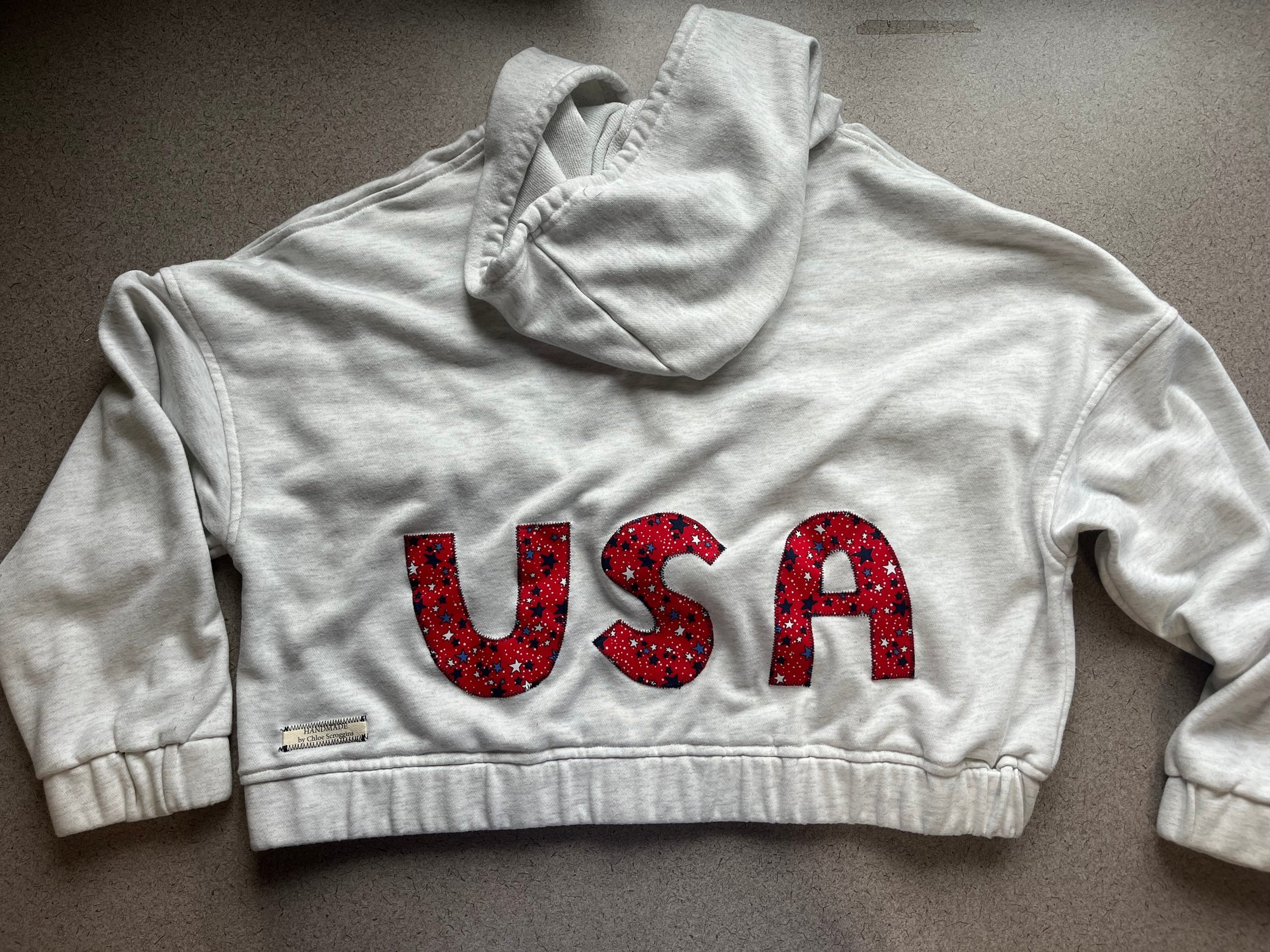 USA Patchwork Zip Up Jacket