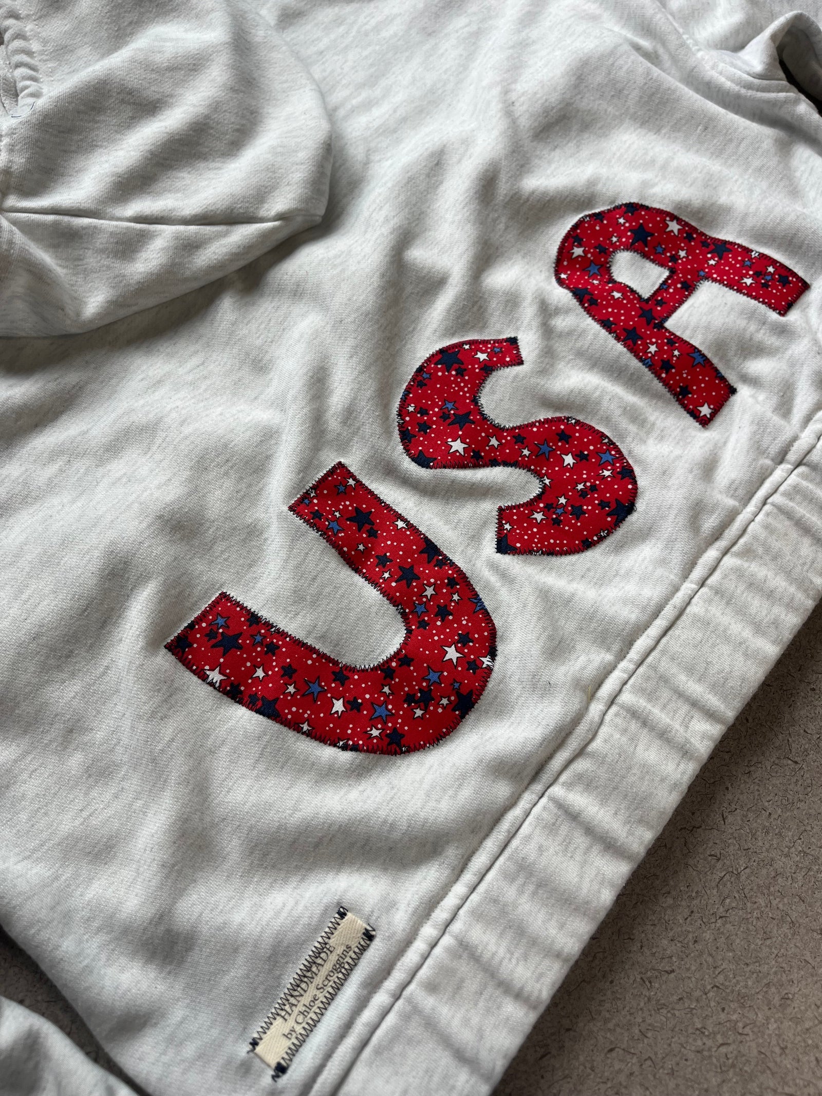 USA Patchwork Zip Up Jacket