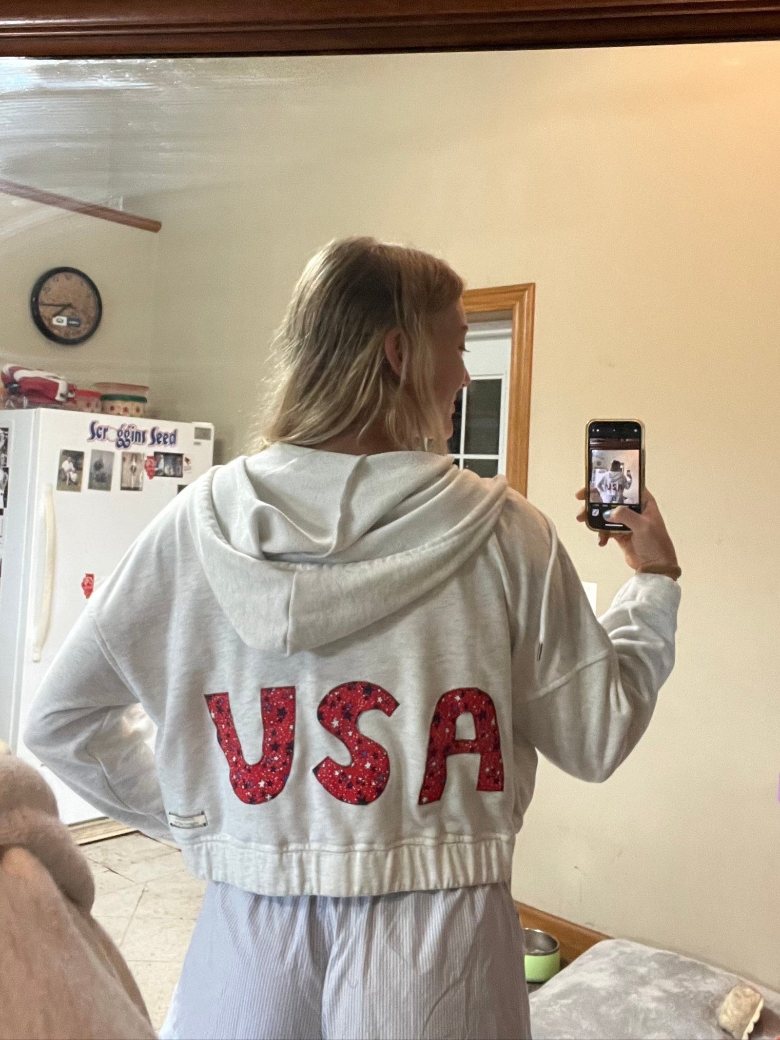 USA Patchwork Zip Up Jacket