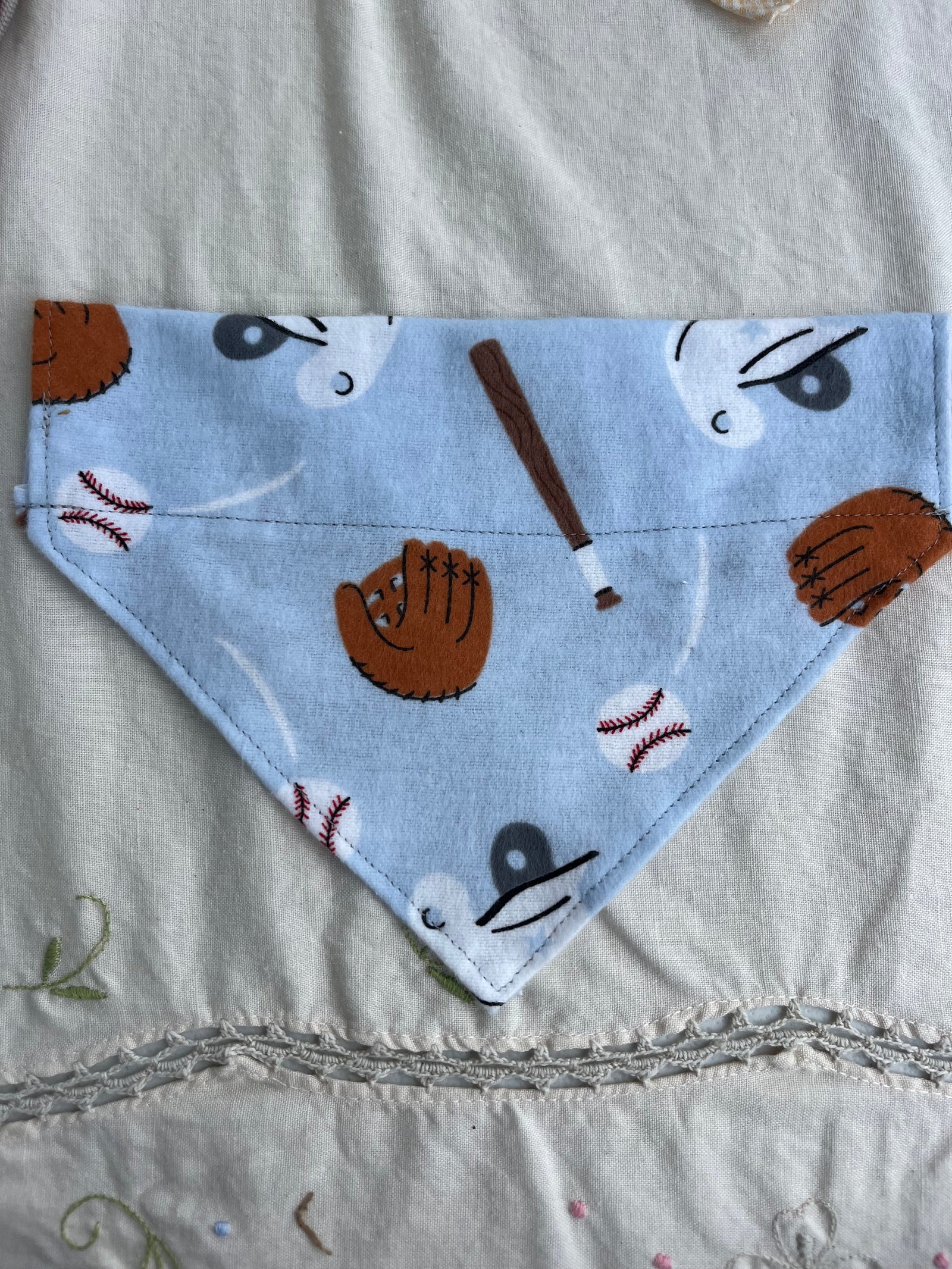 Baseball Dog Scarf Medium