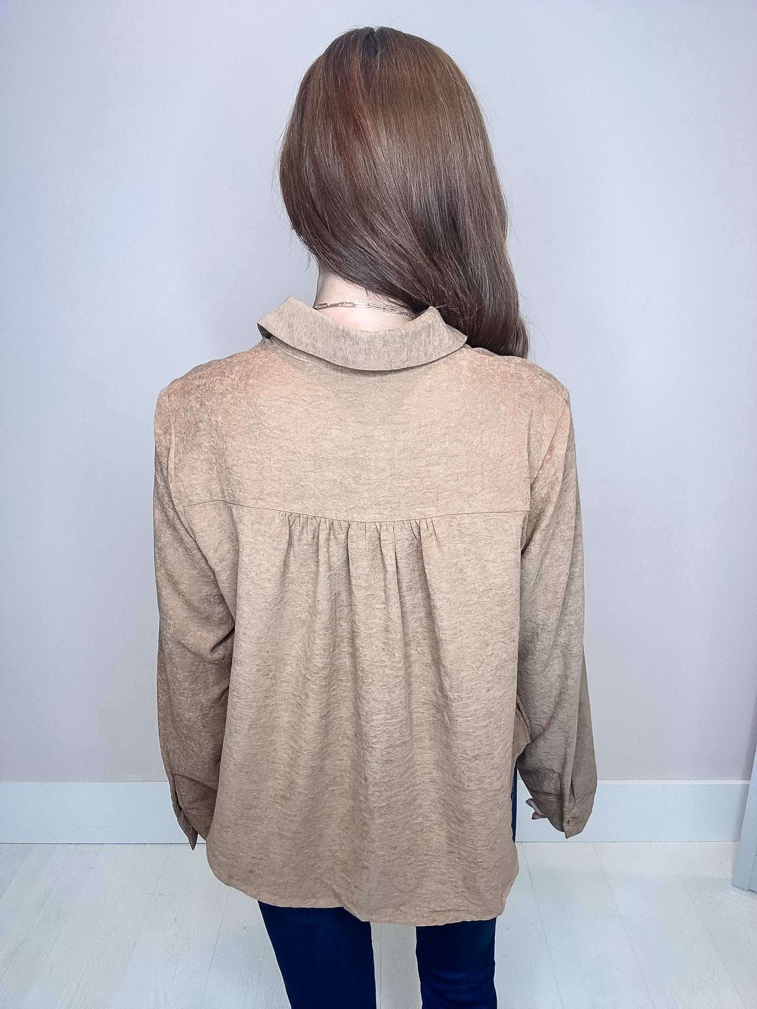 We Ride at Dawn Sueded Bubble Shirt