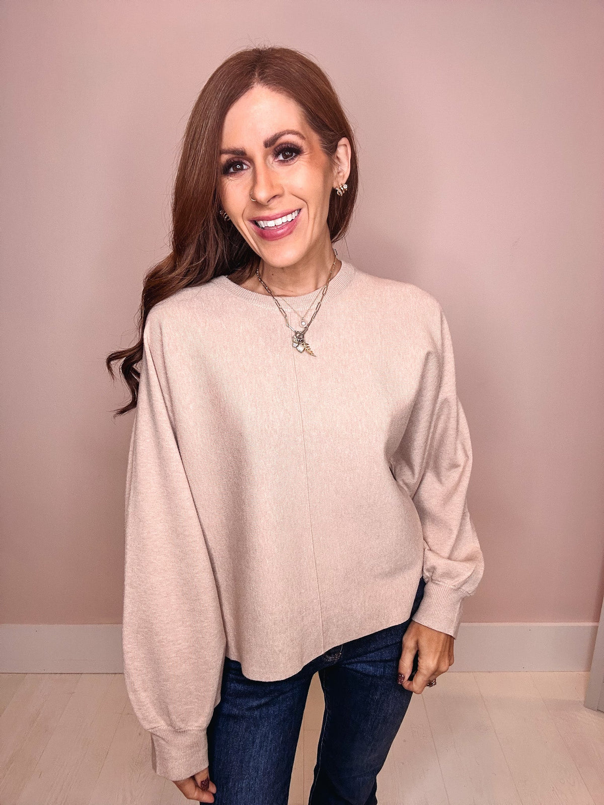 Instant Classic Front Seam Sweater