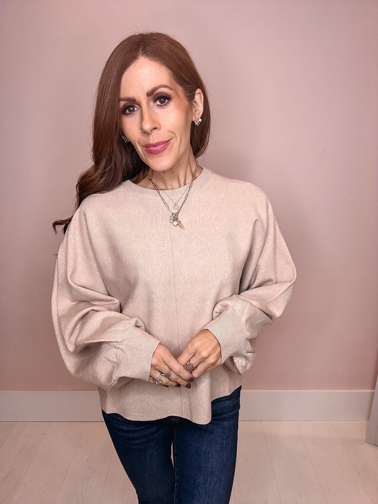 Instant Classic Front Seam Sweater
