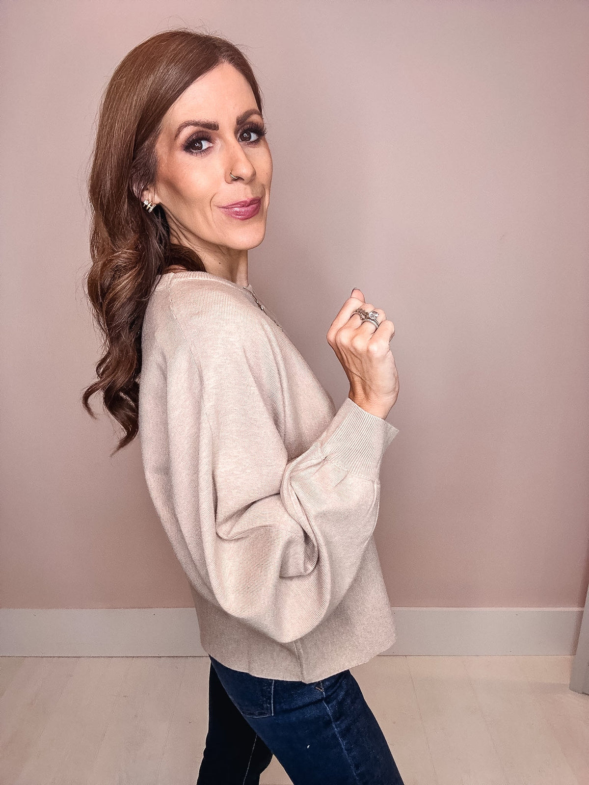 Instant Classic Front Seam Sweater