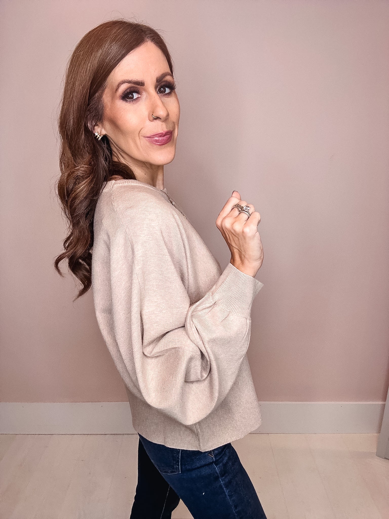 Instant Classic Front Seam Sweater