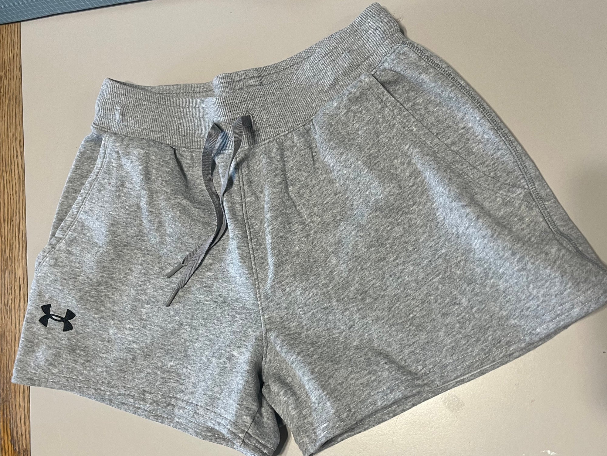 Upcycled Gray Sweatpant Shorts