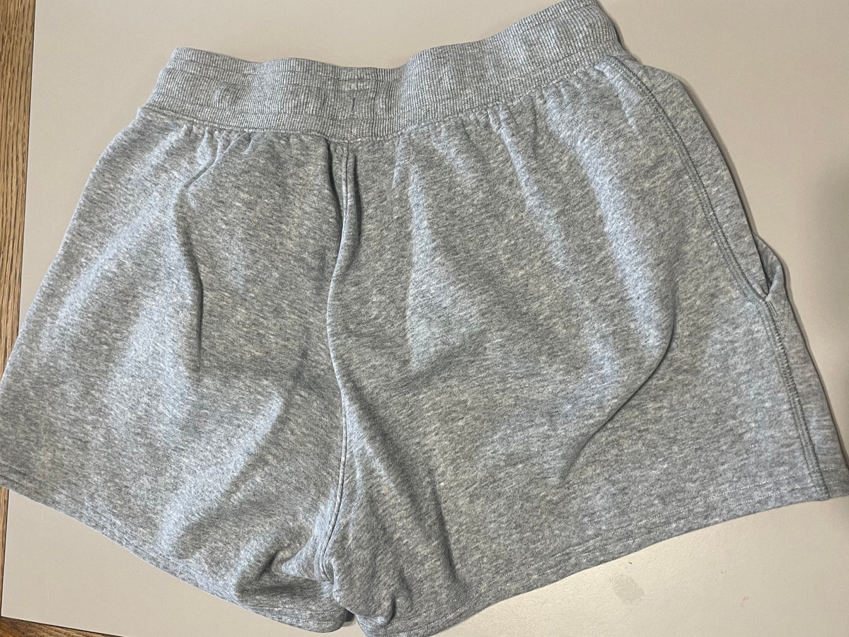 Upcycled Gray Sweatpant Shorts