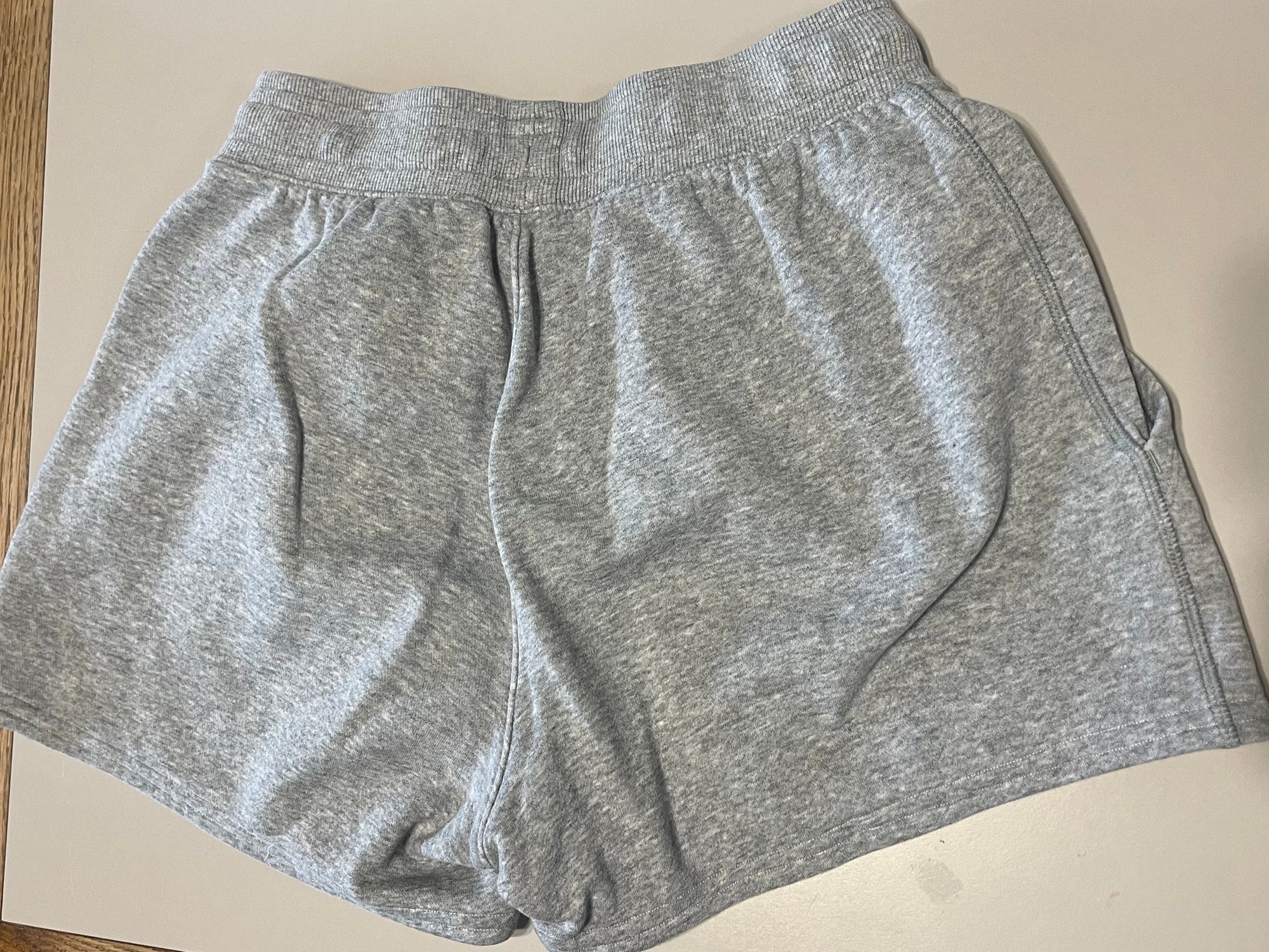 Upcycled Gray Sweatpant Shorts