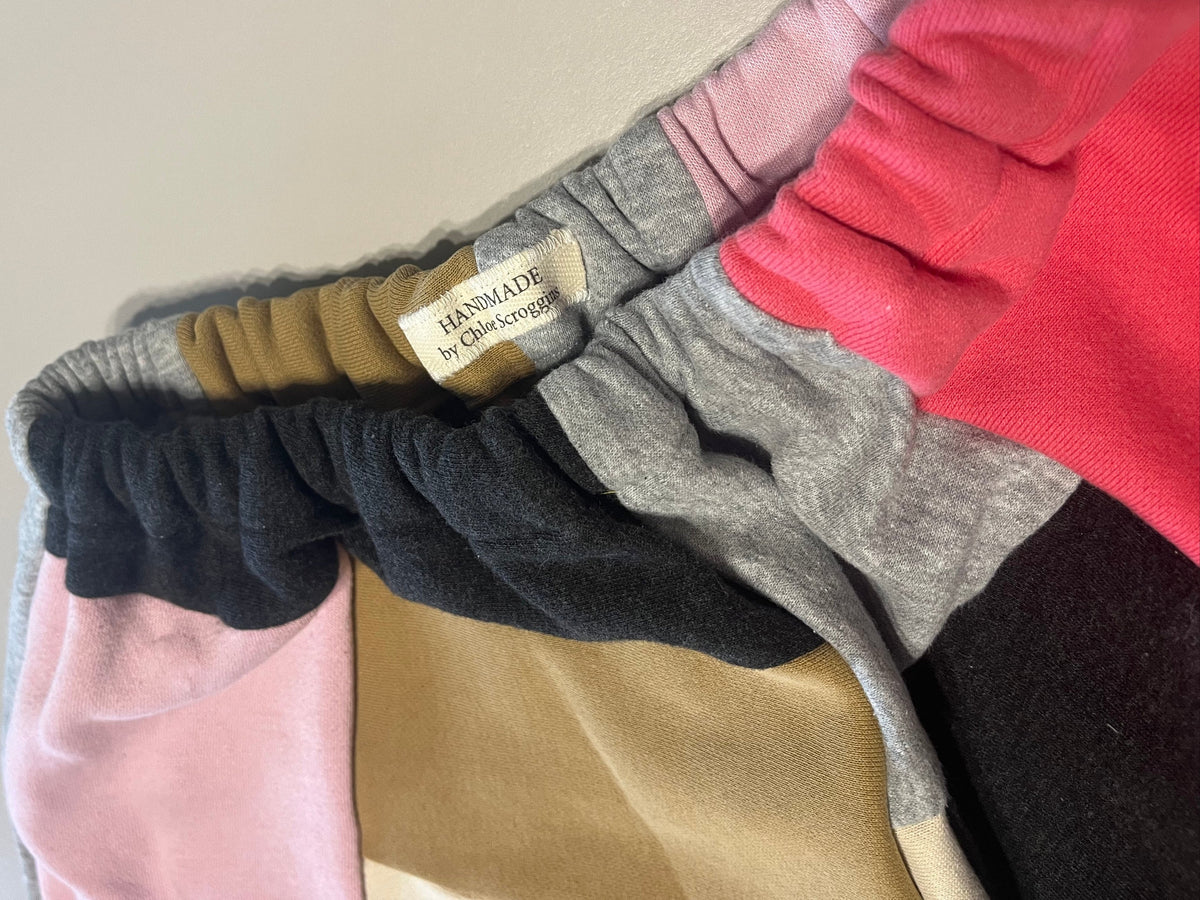 Pink Patchwork Shorts