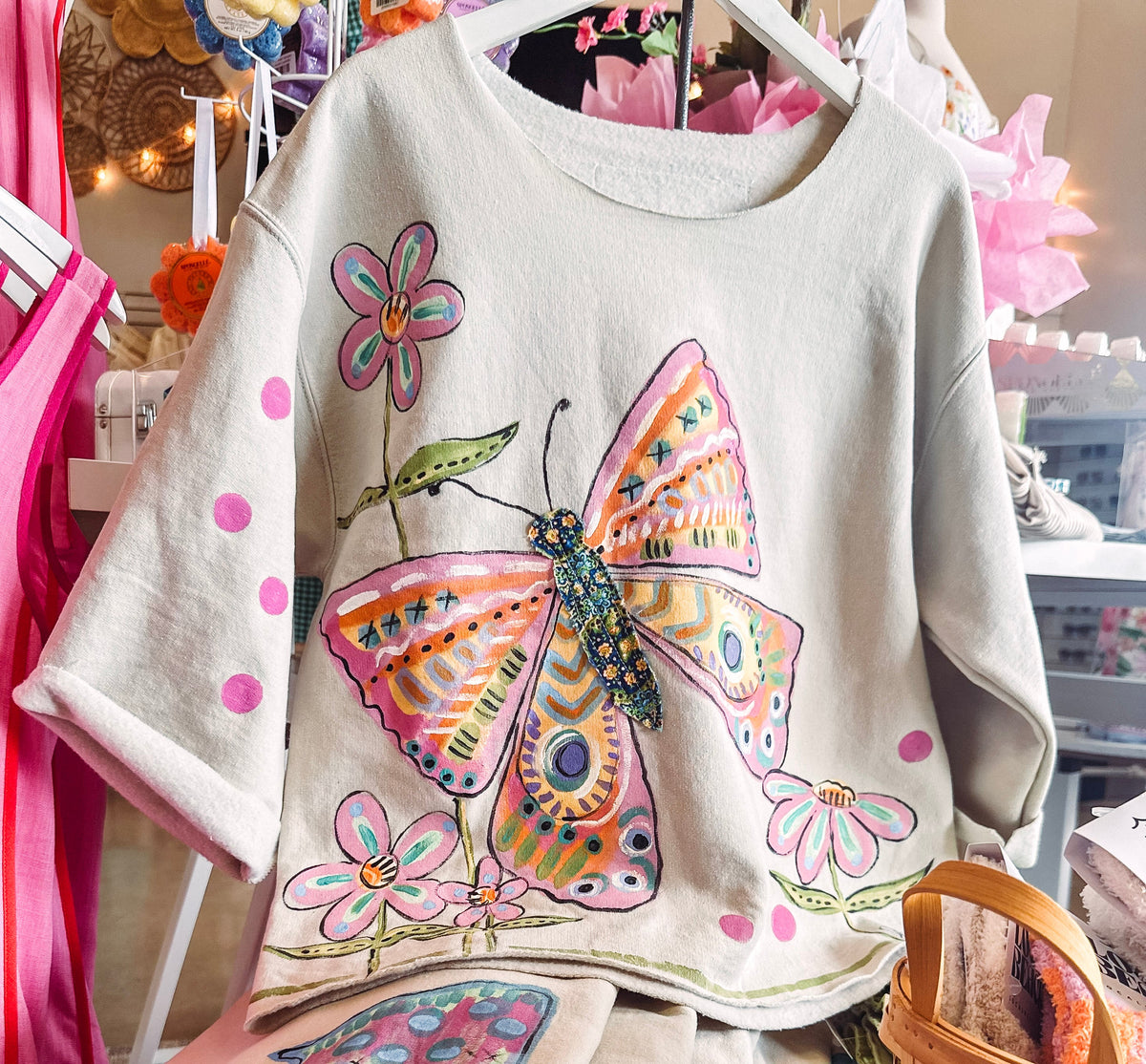 Kleah &amp; Co Hand Painted Sweatshirt