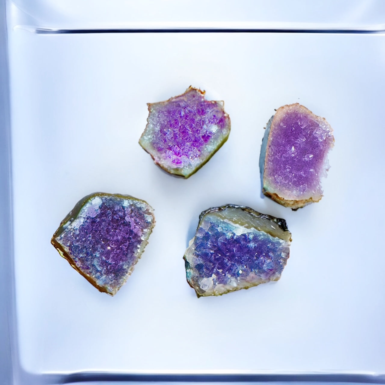 Amethyst Crystal Druzy Magnet