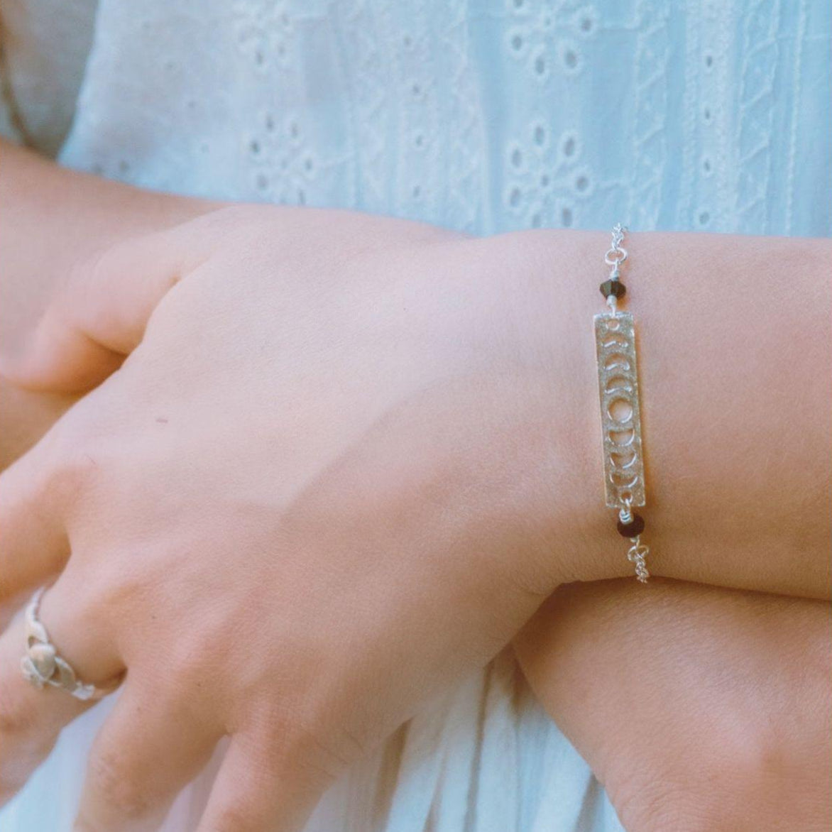 Lunar Phases Bar Bracelet