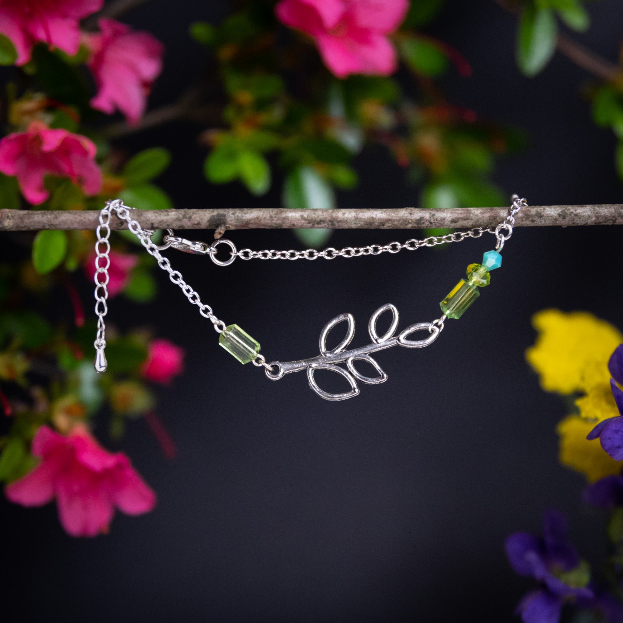 Green Leaves Anklet