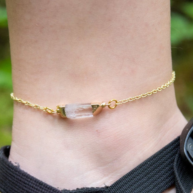 Quartz Specimen Anklet