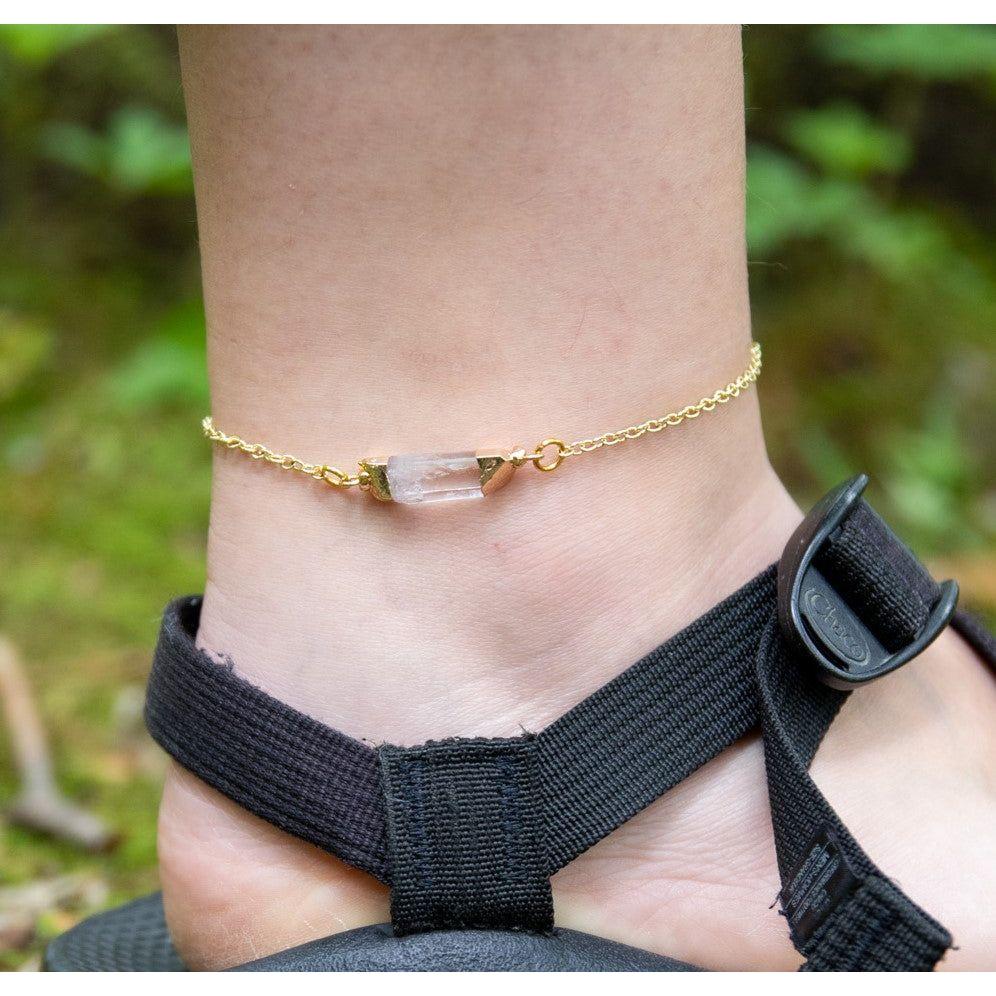 Quartz Specimen Anklet
