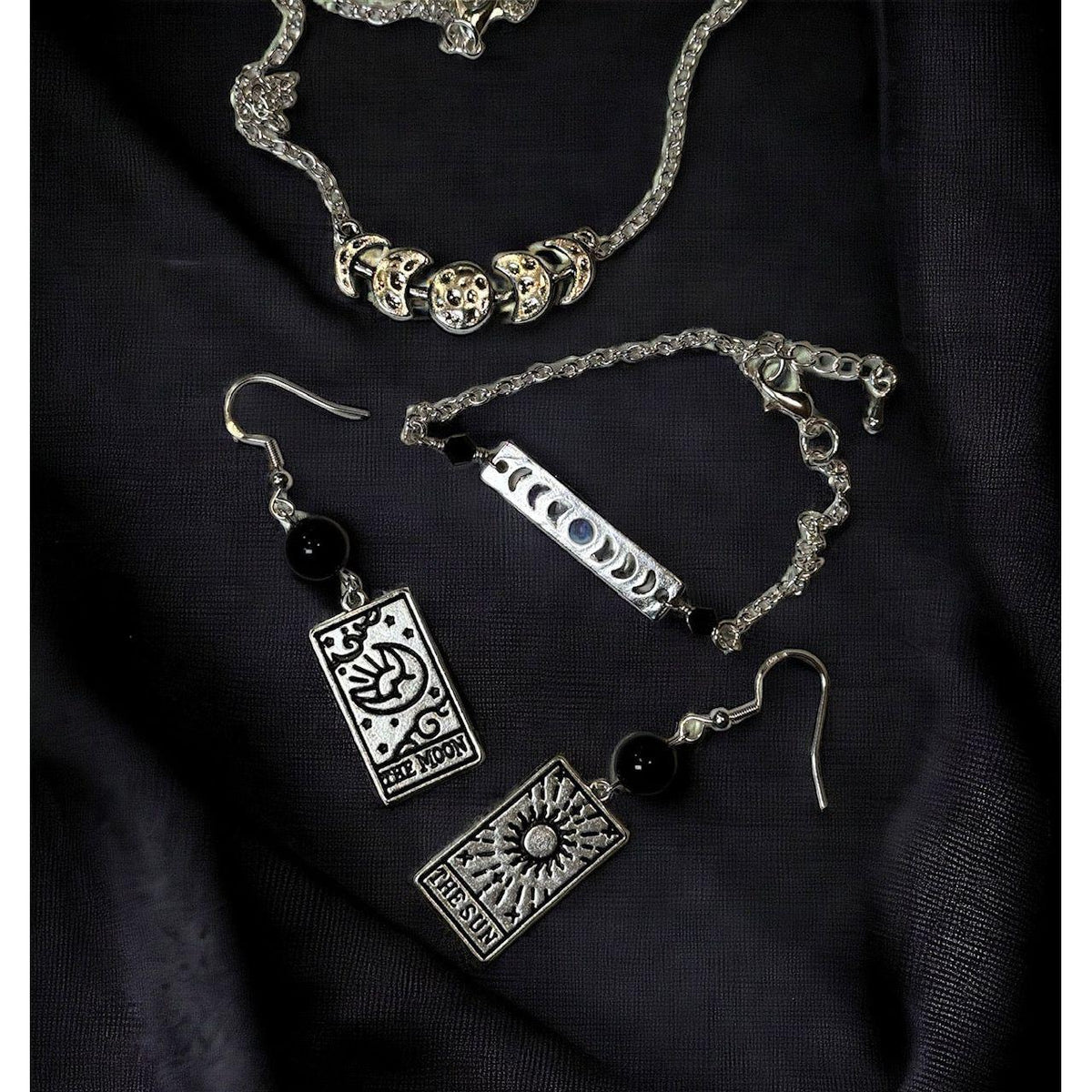 Sun & Moon Tarot Cards Earrings