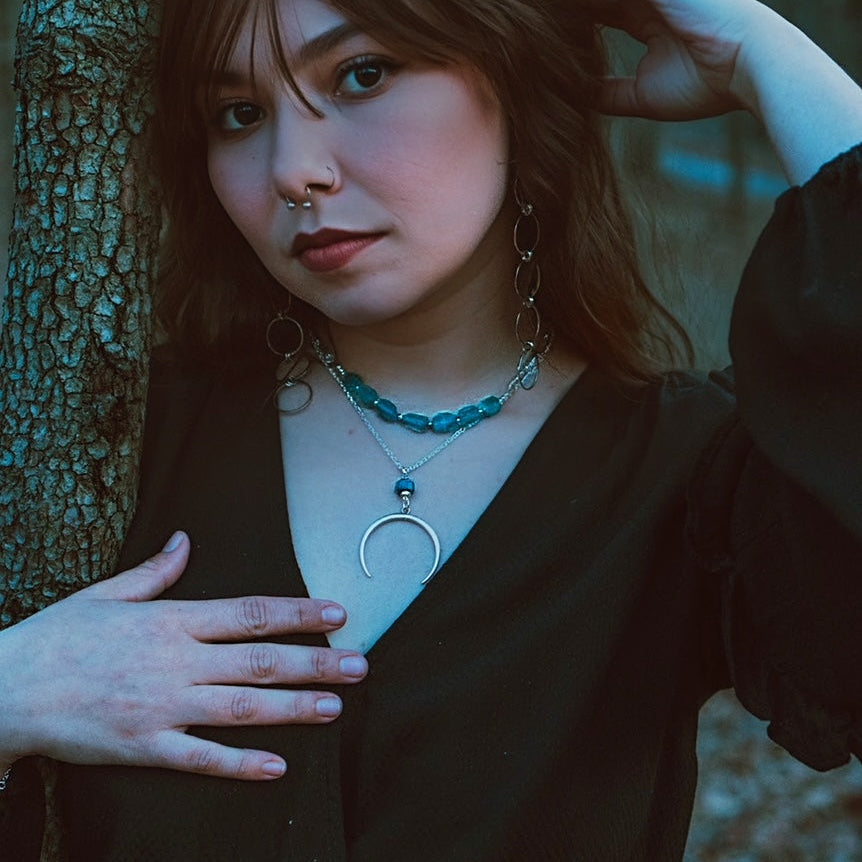 Horn Moon Guidance Necklace