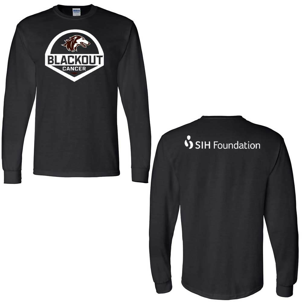 SIH Foundation Blackout Cancer - DryBlend 50/50 Long Sleeve T-Shirt (Adult &amp; Youth)