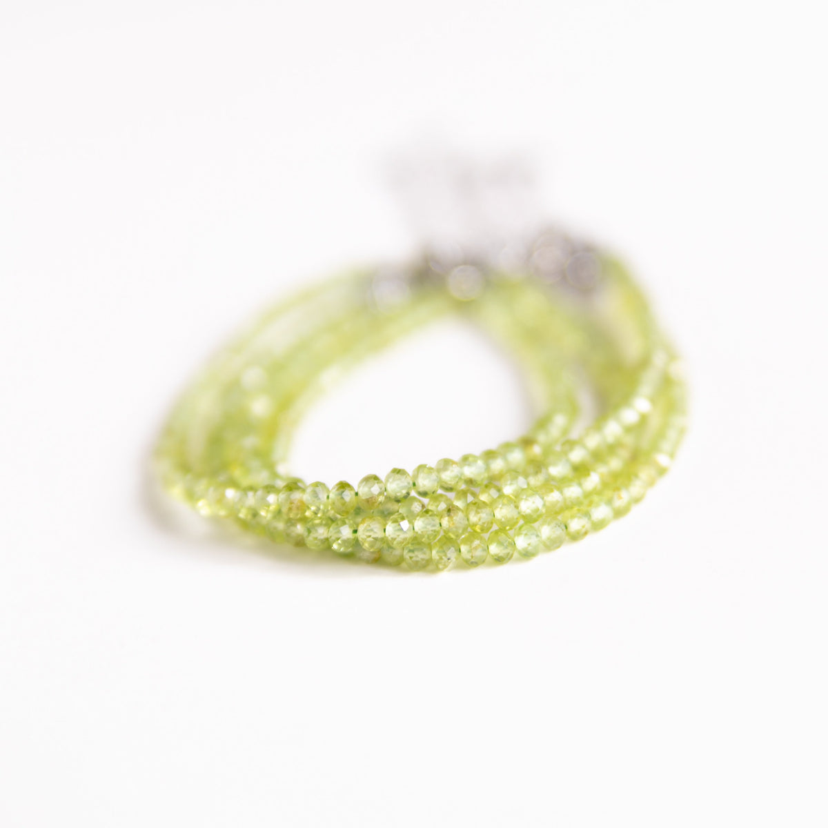 Microfaceted Peridot Bracelet