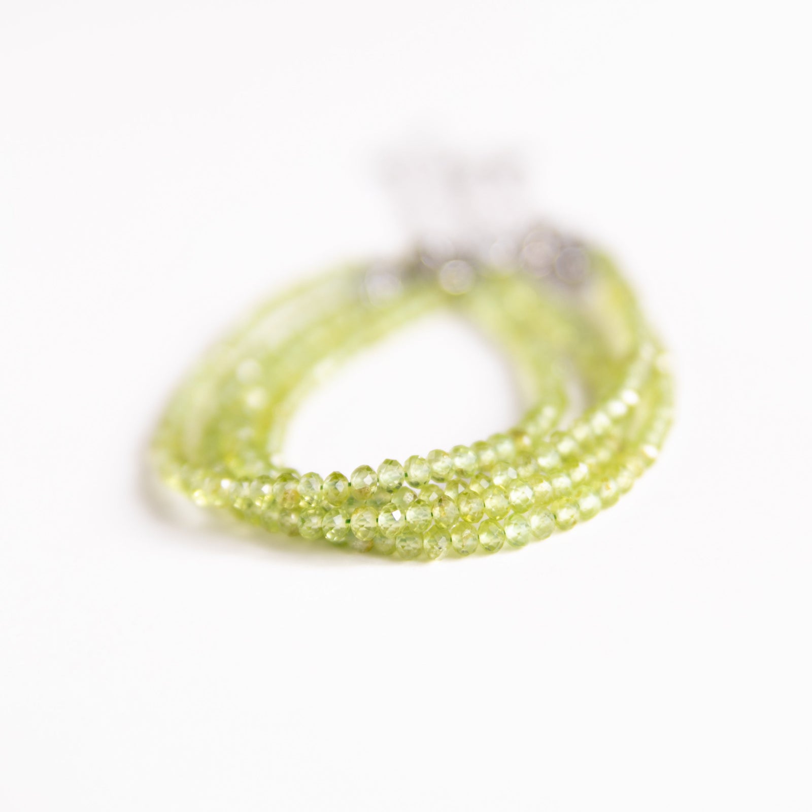 Microfaceted Peridot Bracelet