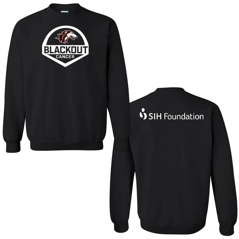 SIH Foundation Blackout Cancer - Heavy Blend Crewneck Sweatshirt (Adult & Youth)