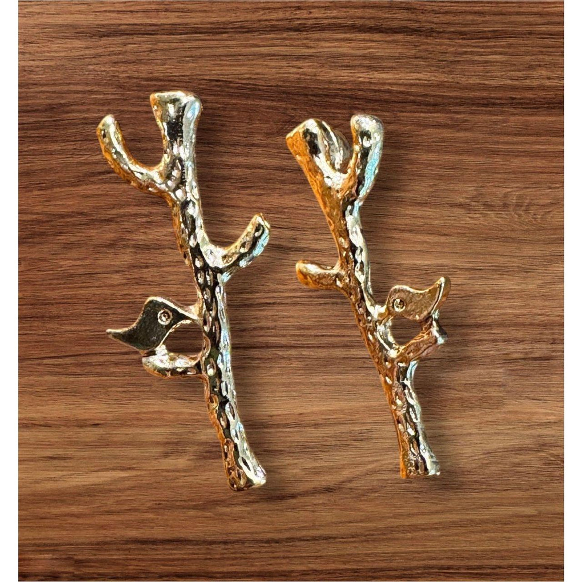 Tree Song Gold Post Earrings