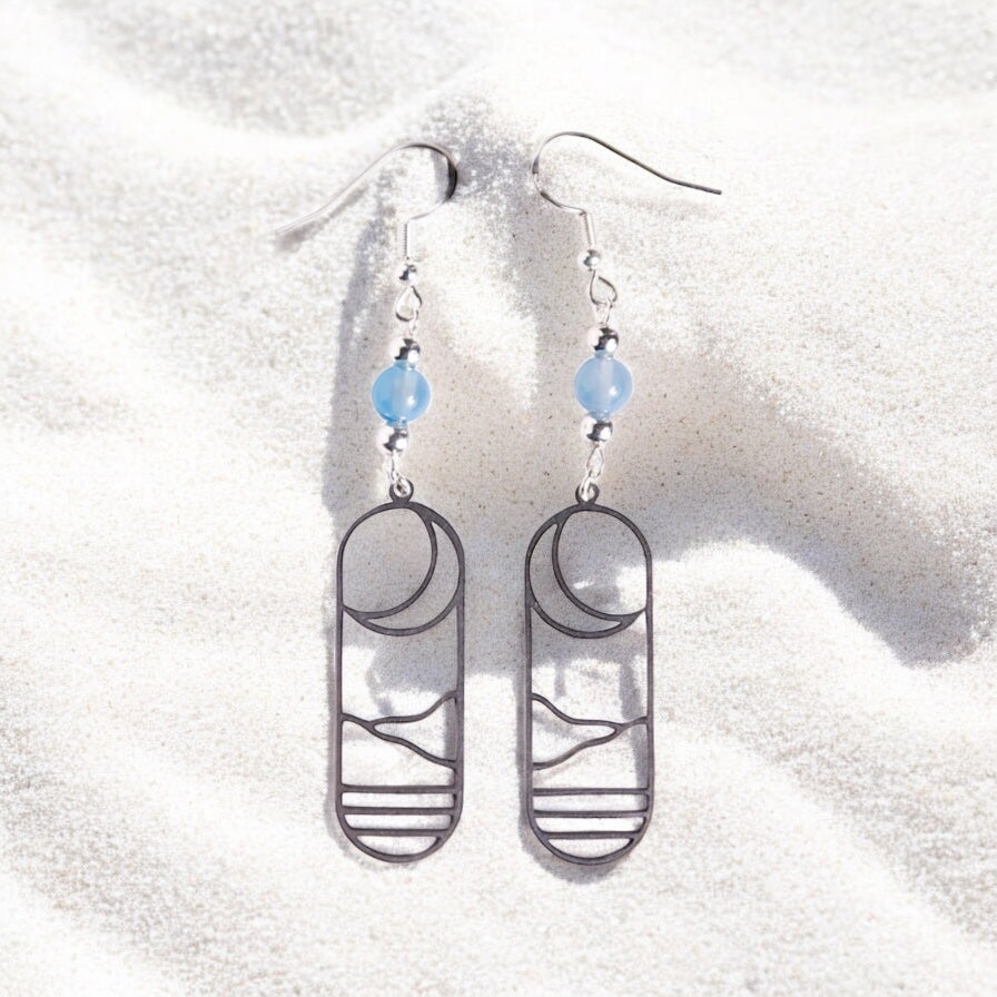 Sea Side Moon Rise Earrings