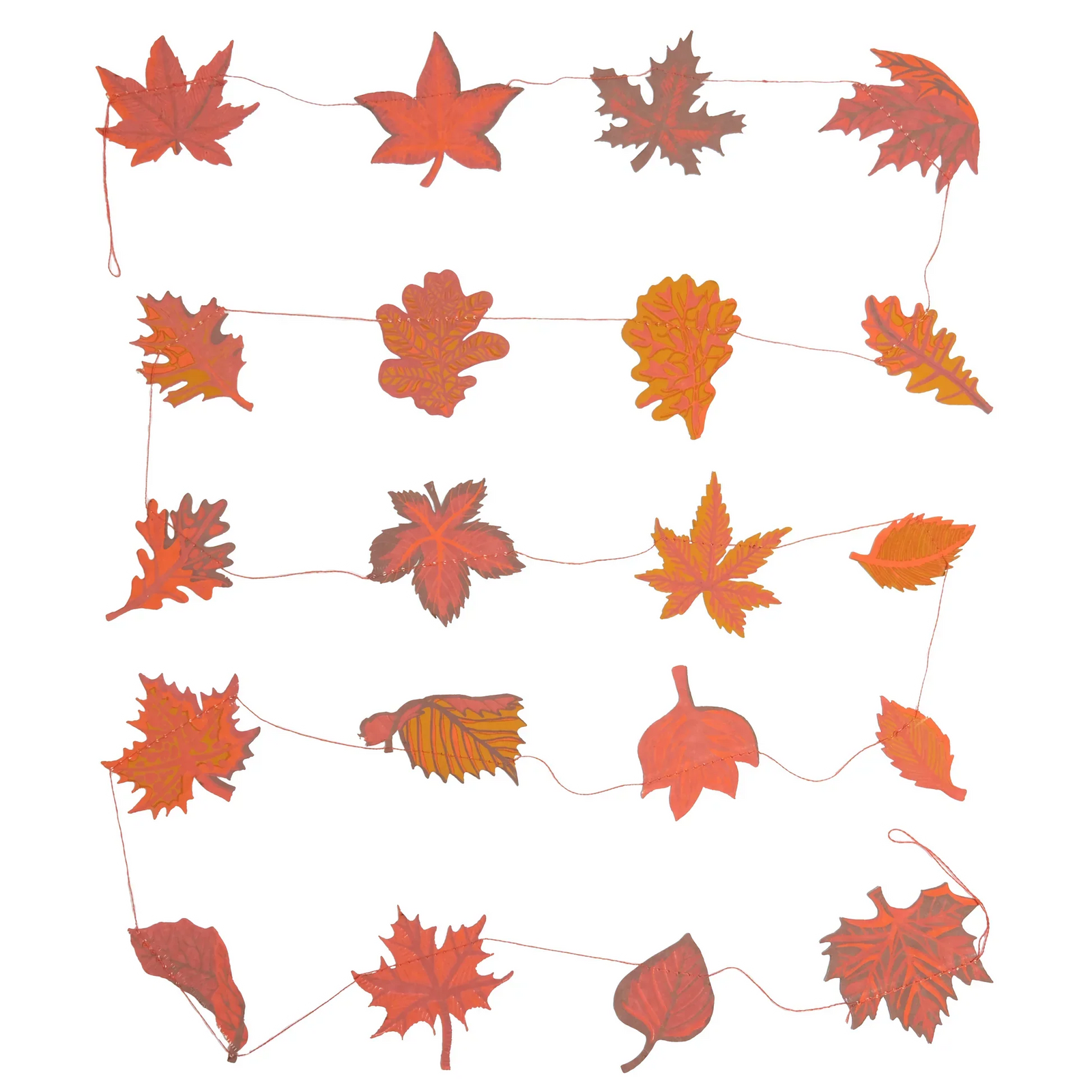 Autumn Leaves Sewn Garland