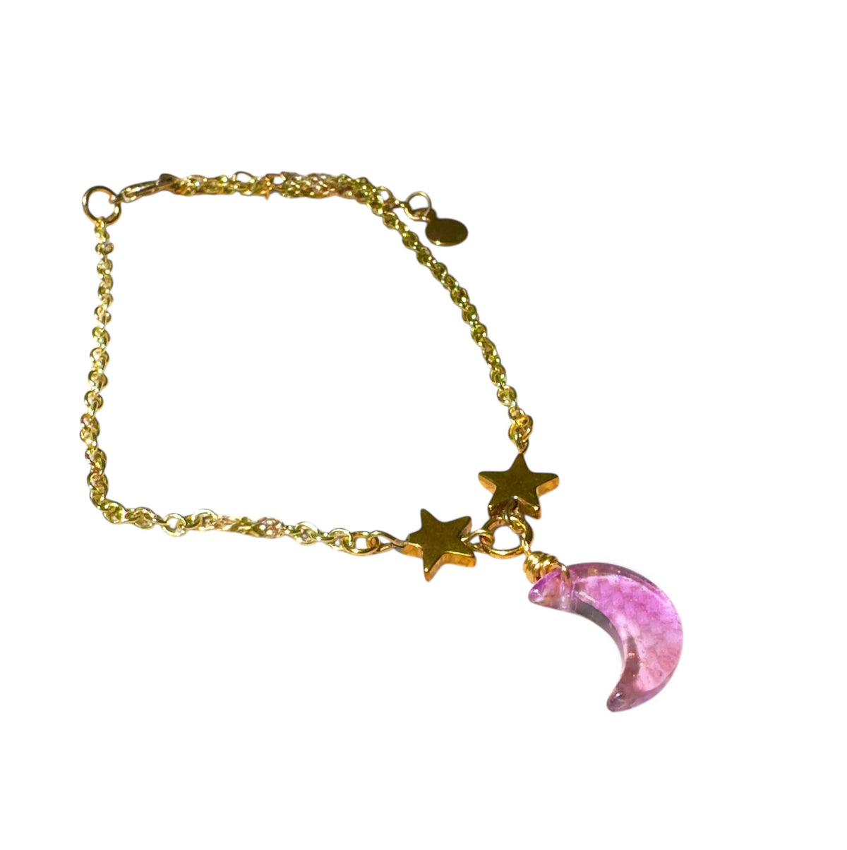Purple Moon Anklet
