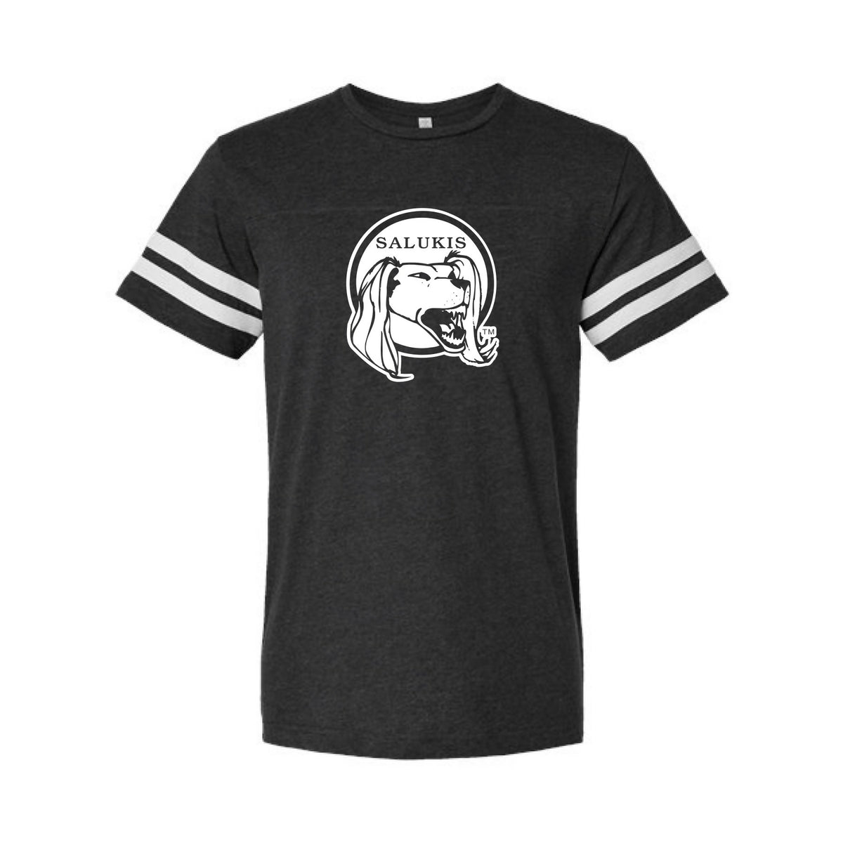 Retro Black Ringer Jersey Tee '71 Dawg - Officially Licensed College Vault