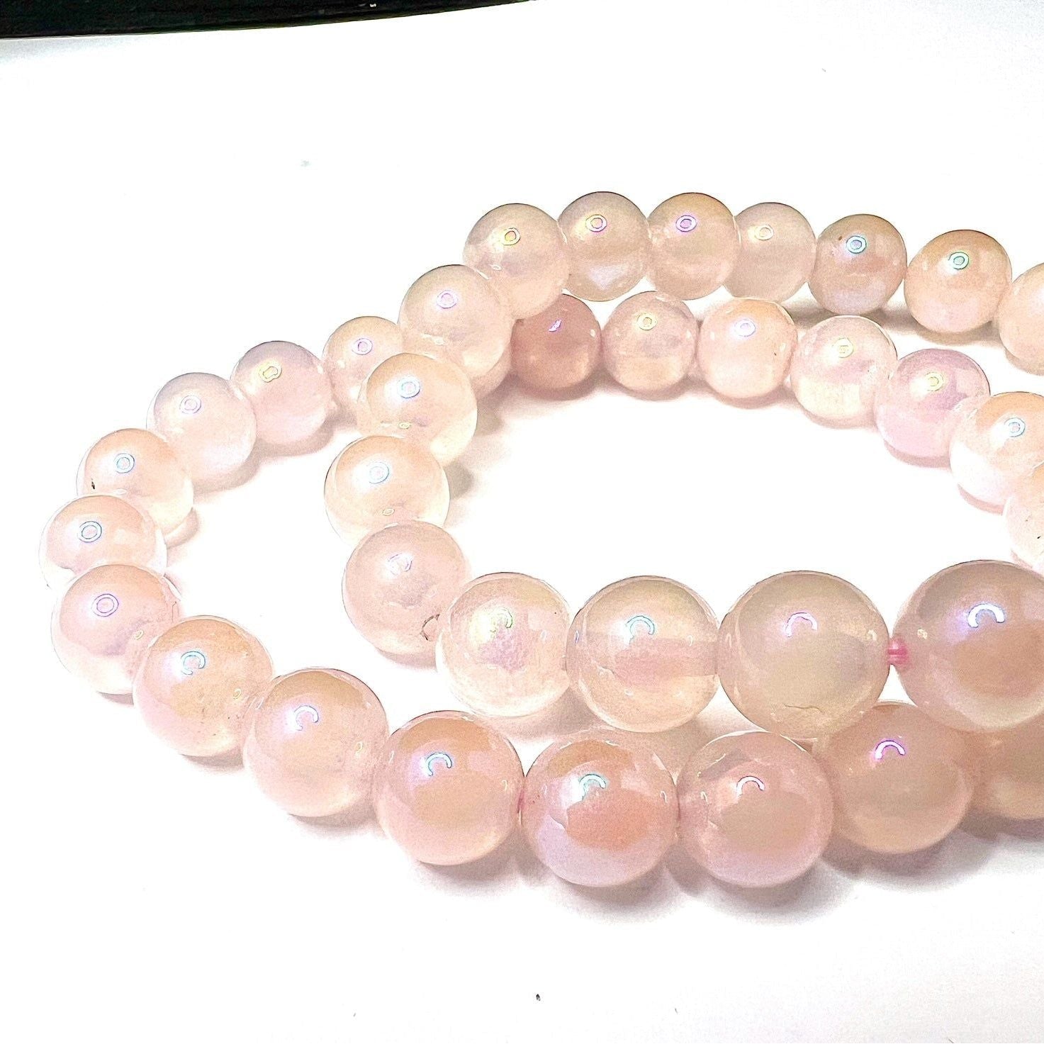 Rose Quartz Beaded Stretch Bracelet - 8mm Gemstones