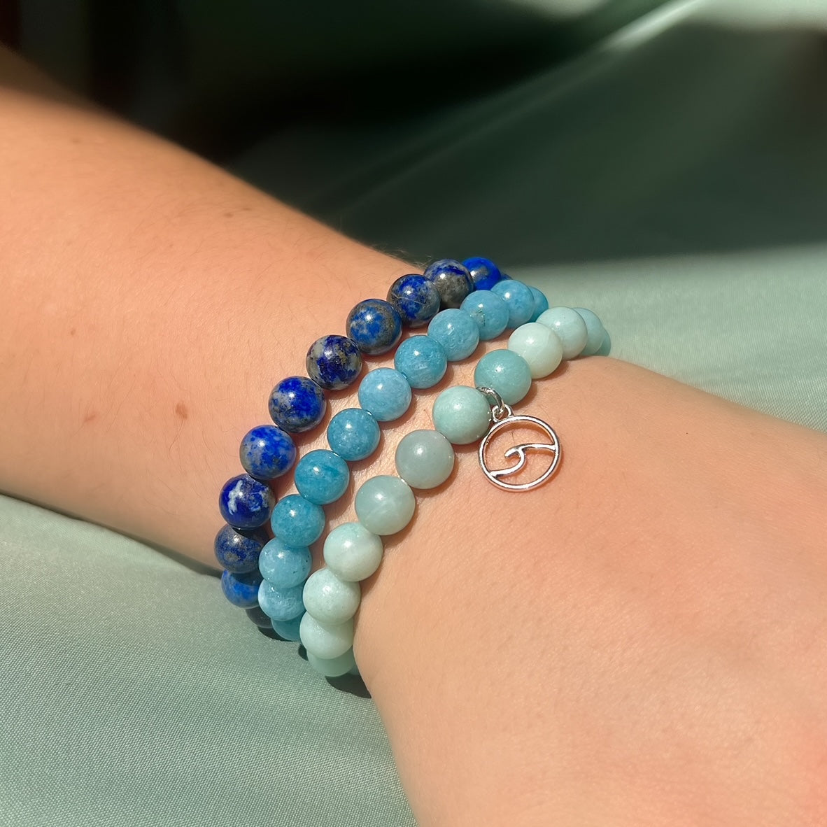 Seaside Bliss Gemstone Bracelets Set