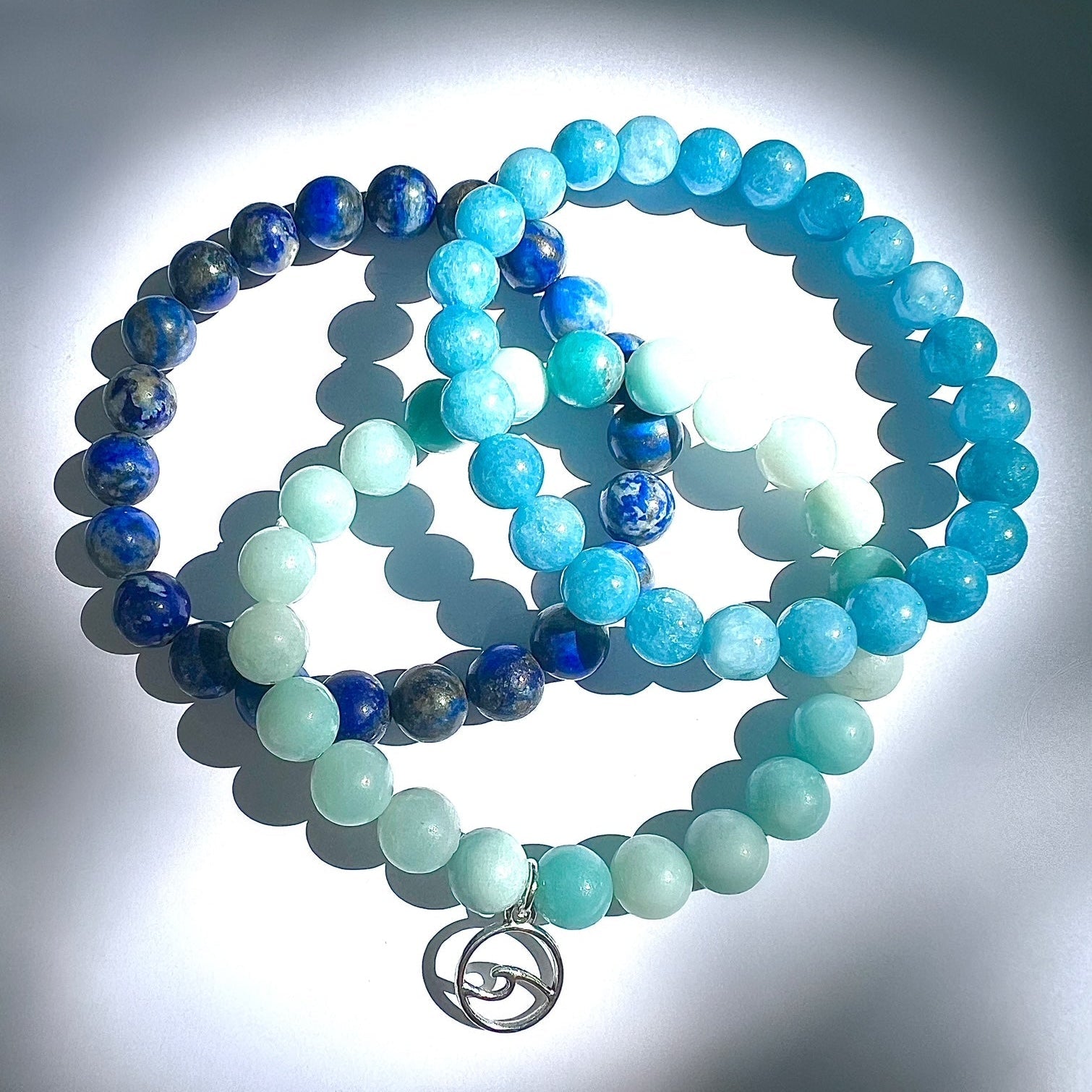 Seaside Bliss Gemstone Bracelets Set