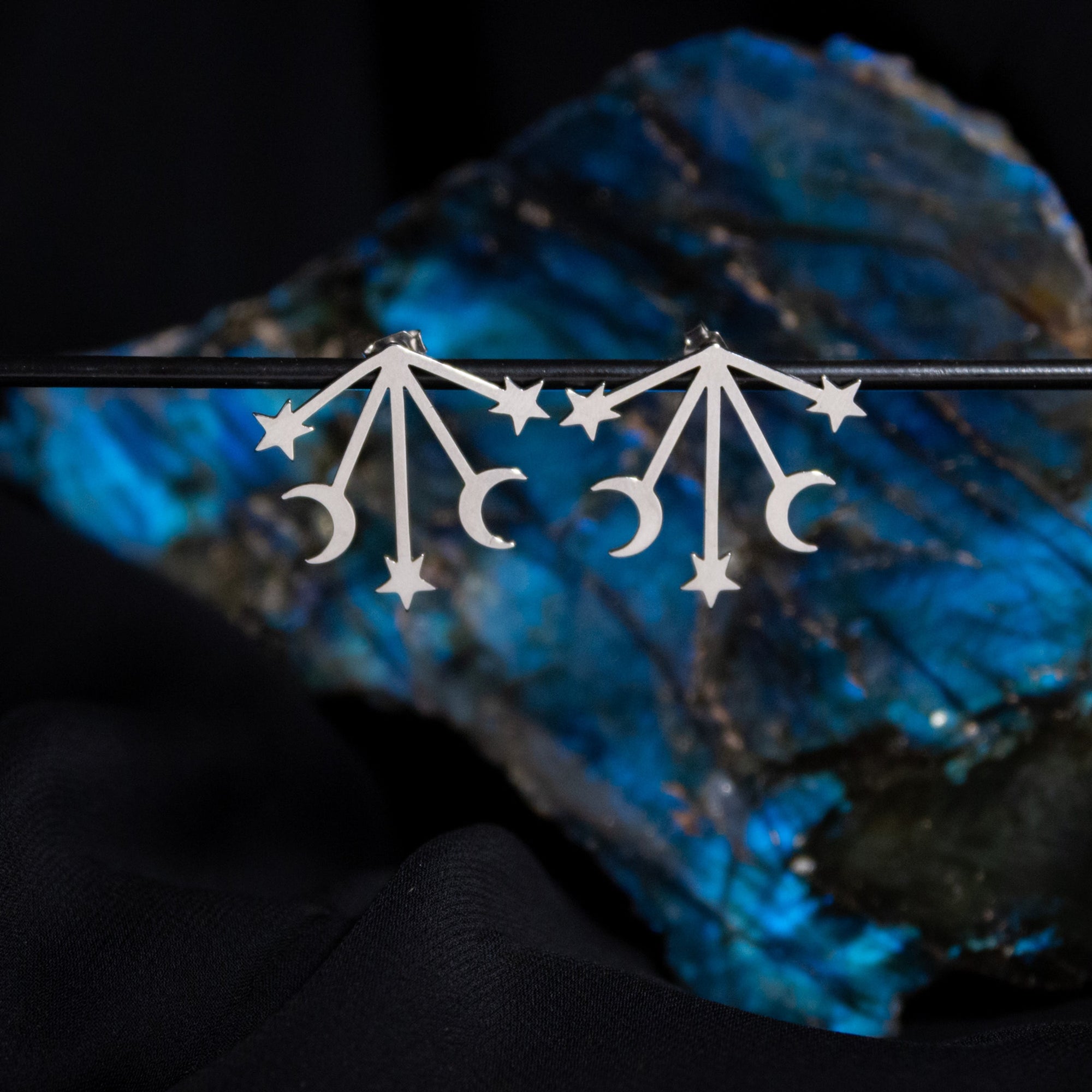 Radiate Silver Post Earrings