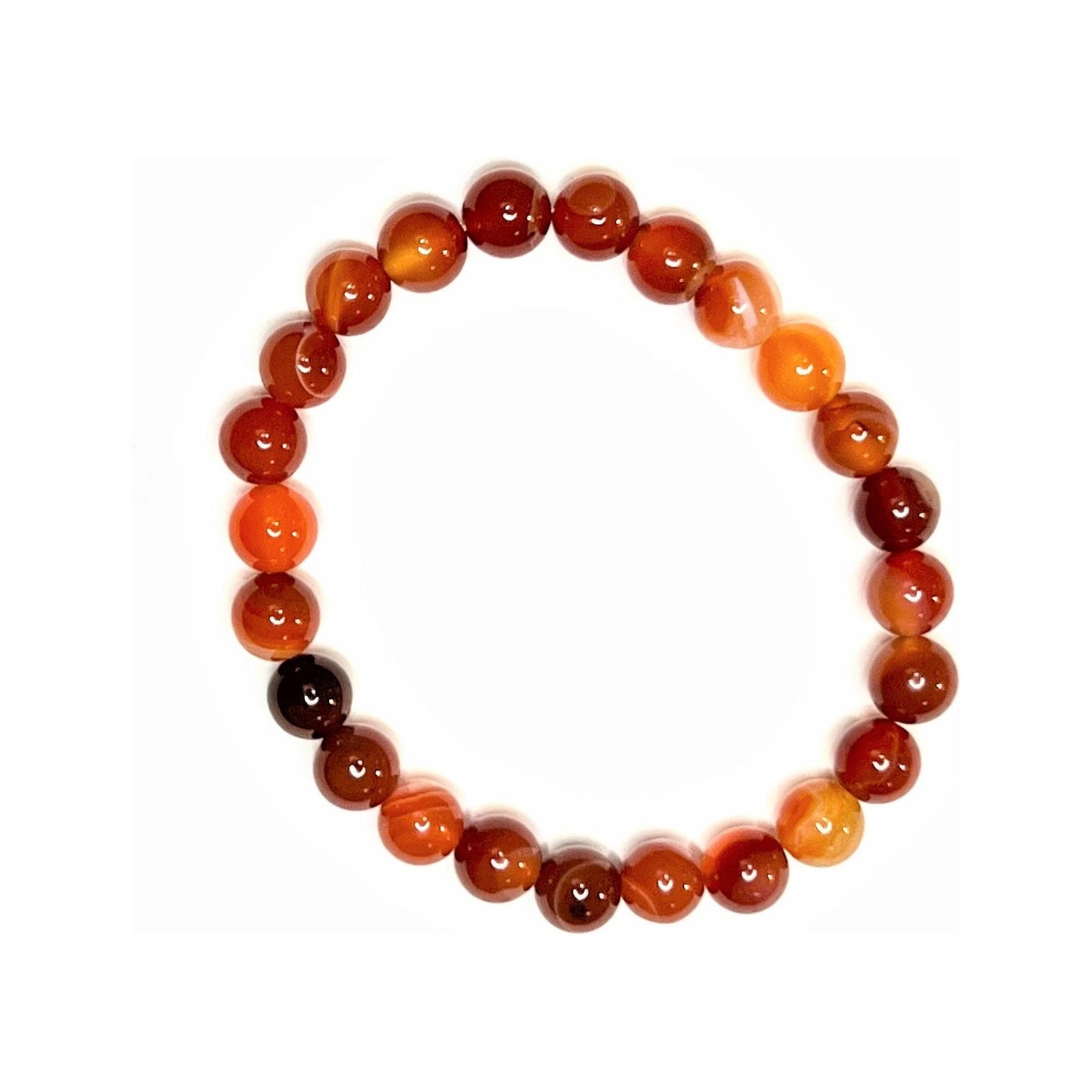 Carnelian Gemstone Stretch Bracelet