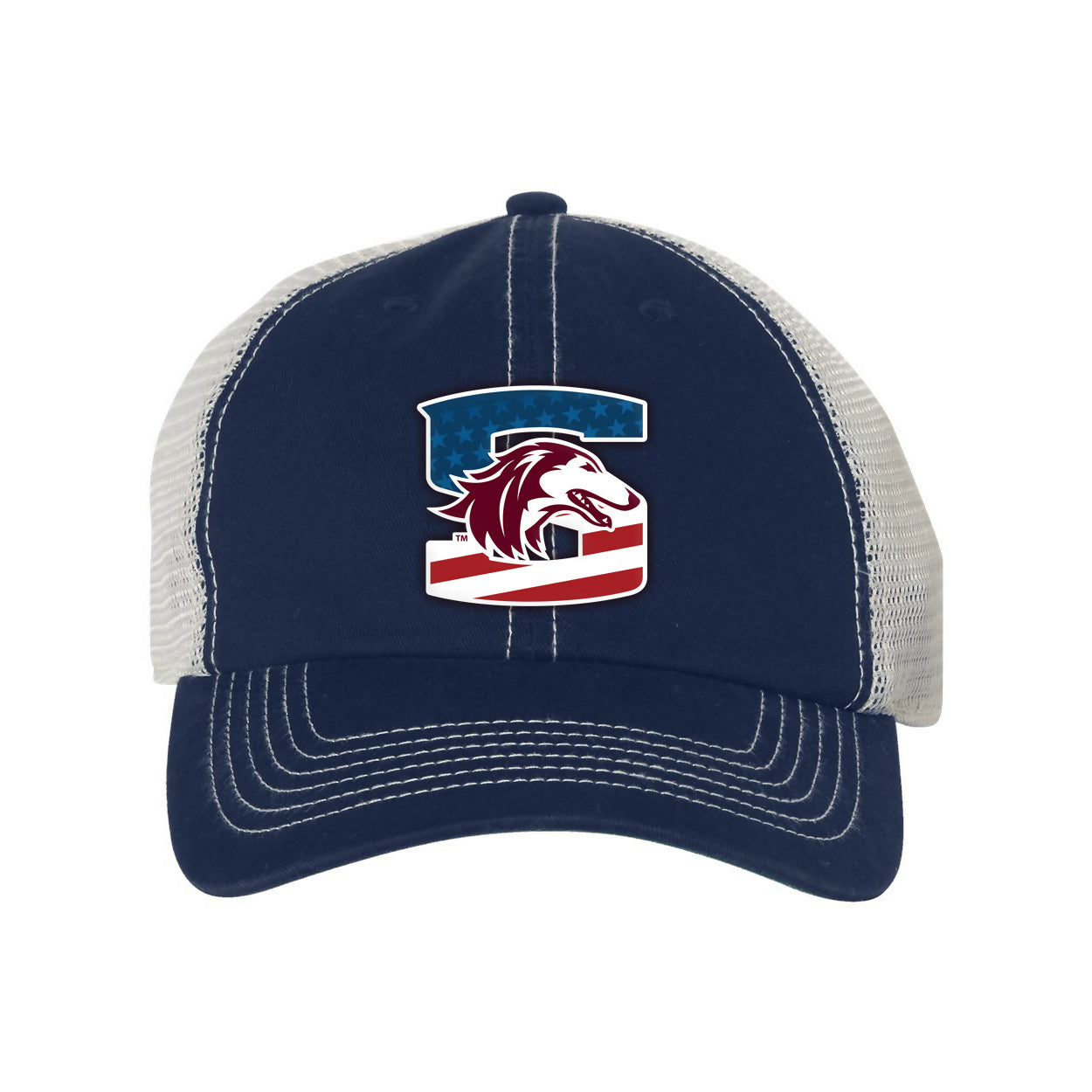 47 Brand - NAVY SIUC-USA RWB Soft Mesh Vintage Cap - Officially Licensed - Limited Availability