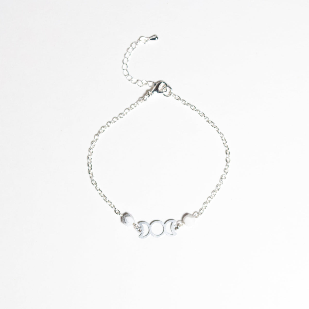 Eclipse Anklet with White Howlite