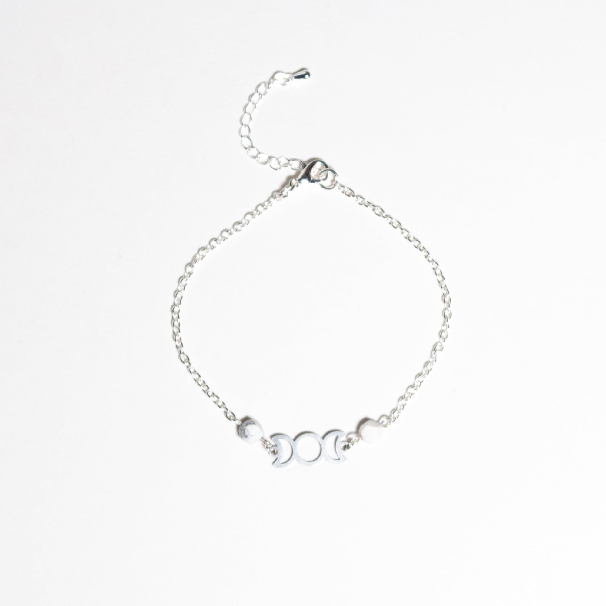 Eclipse Anklet with White Howlite