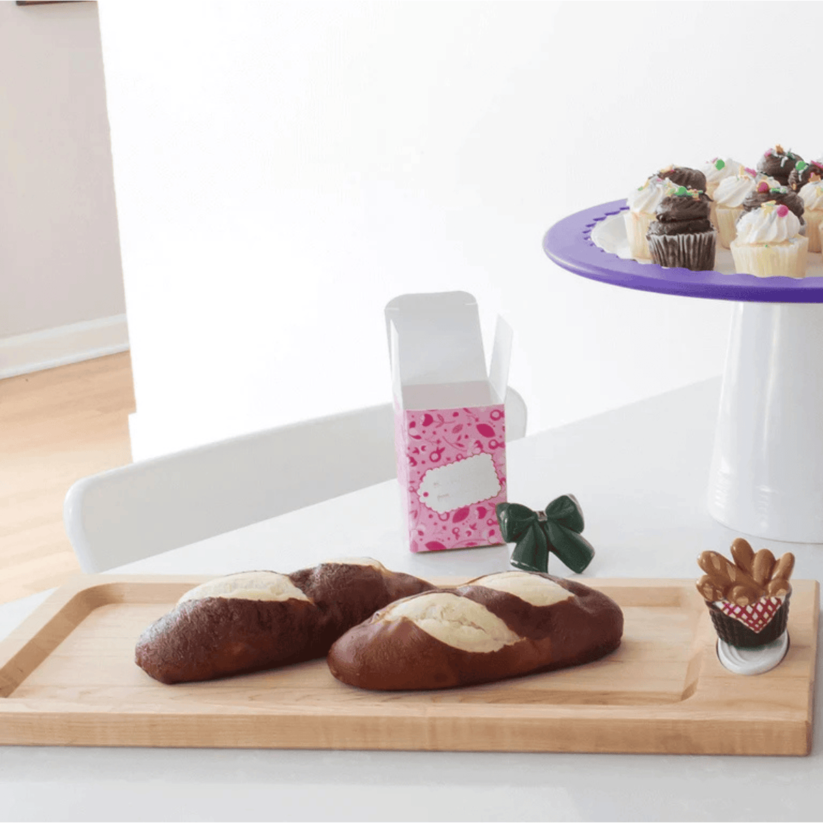Nora Fleming Maple Bread Board