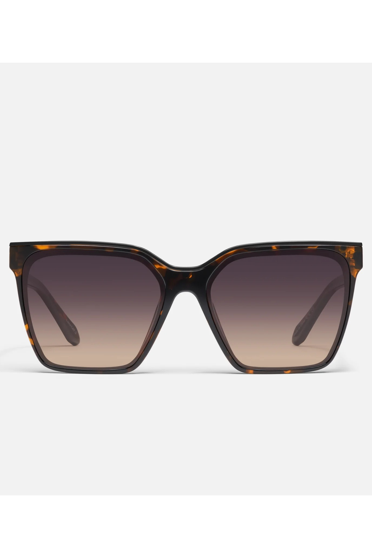 Quay Level Up Sunglasses-- Tortoise/Smoke Taupe Polarized Lens