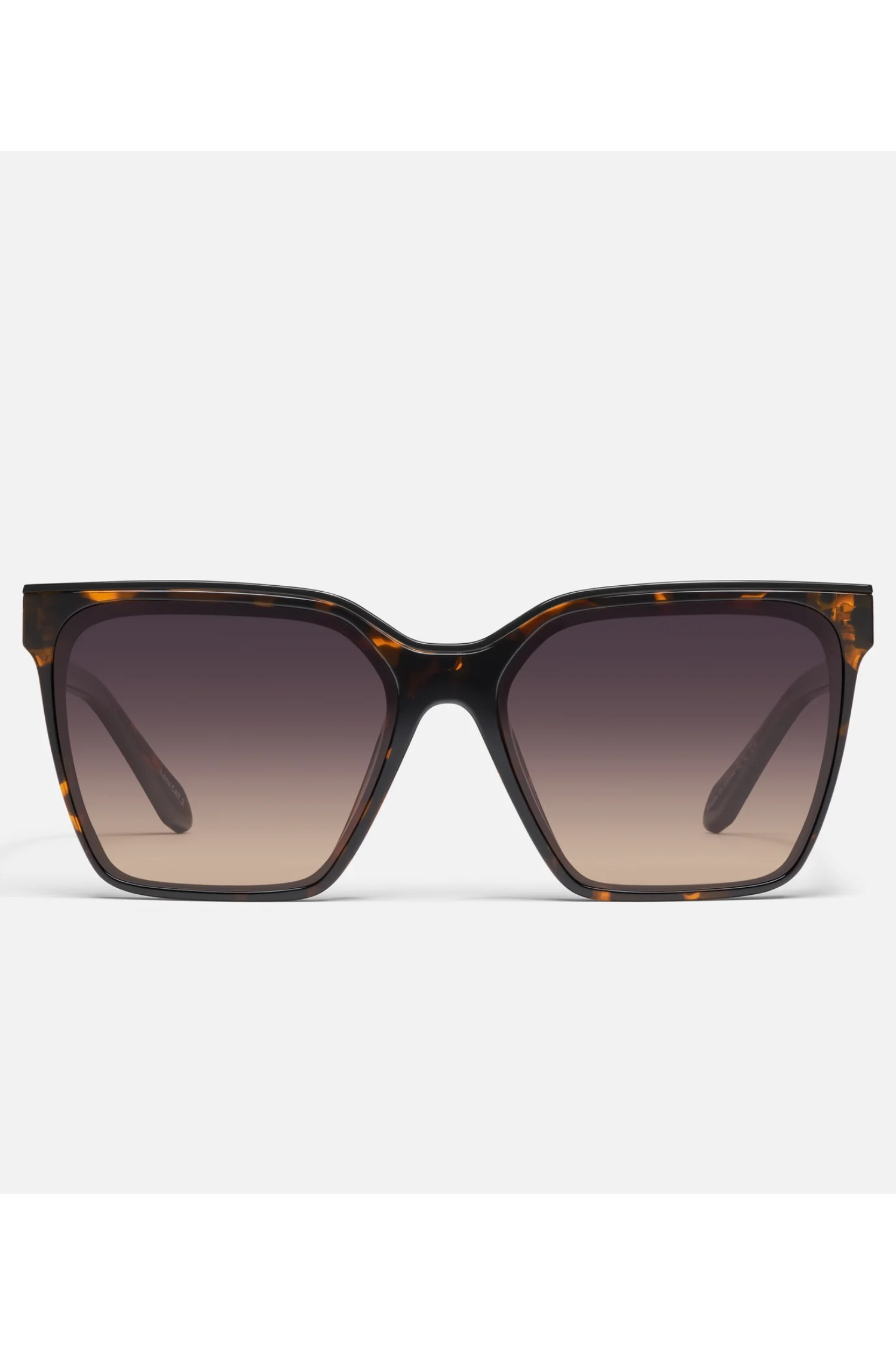 Quay Level Up Sunglasses-- Tortoise/Smoke Taupe Polarized Lens
