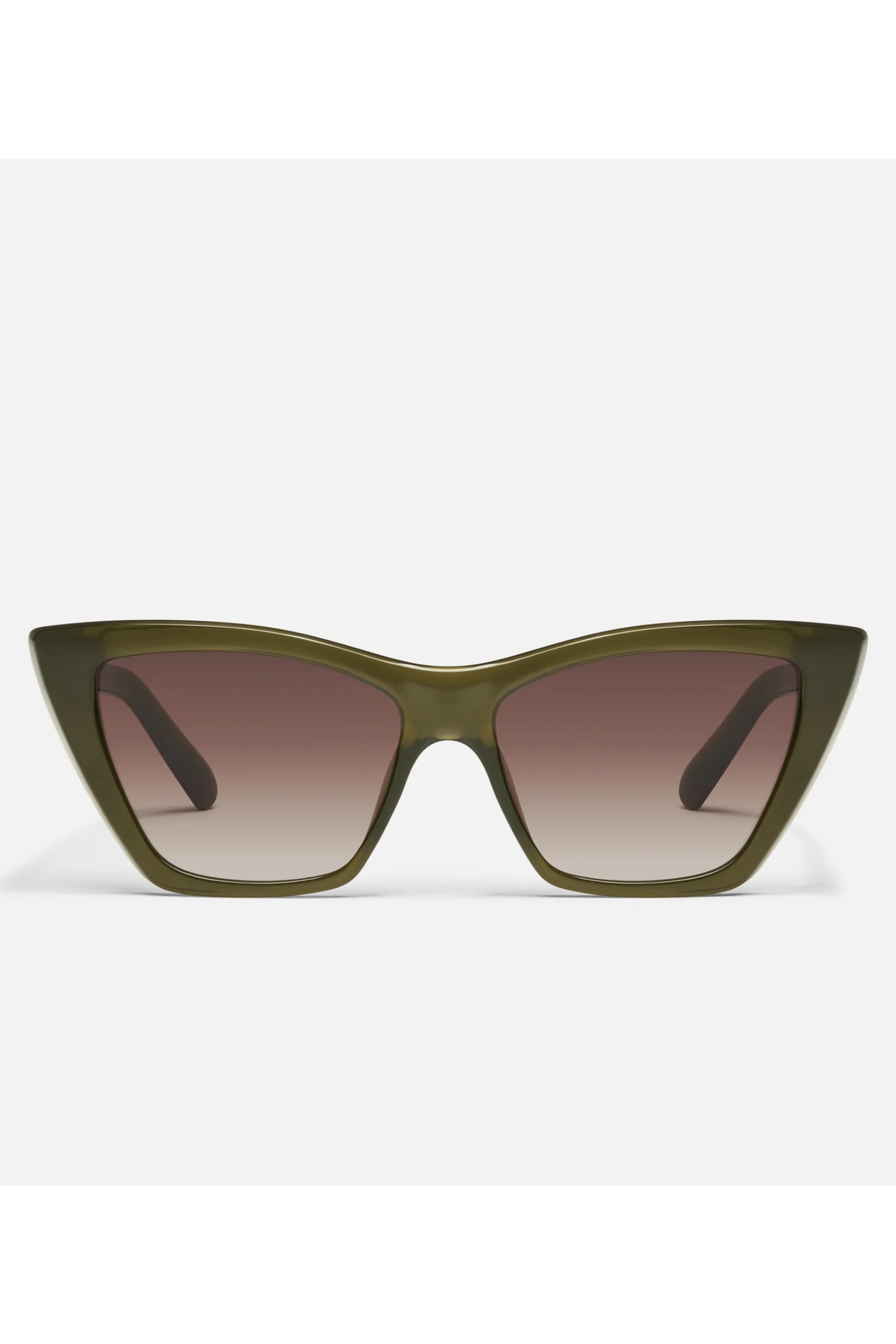 Quay Set In Stone Sunglasses-- Olive/Brown